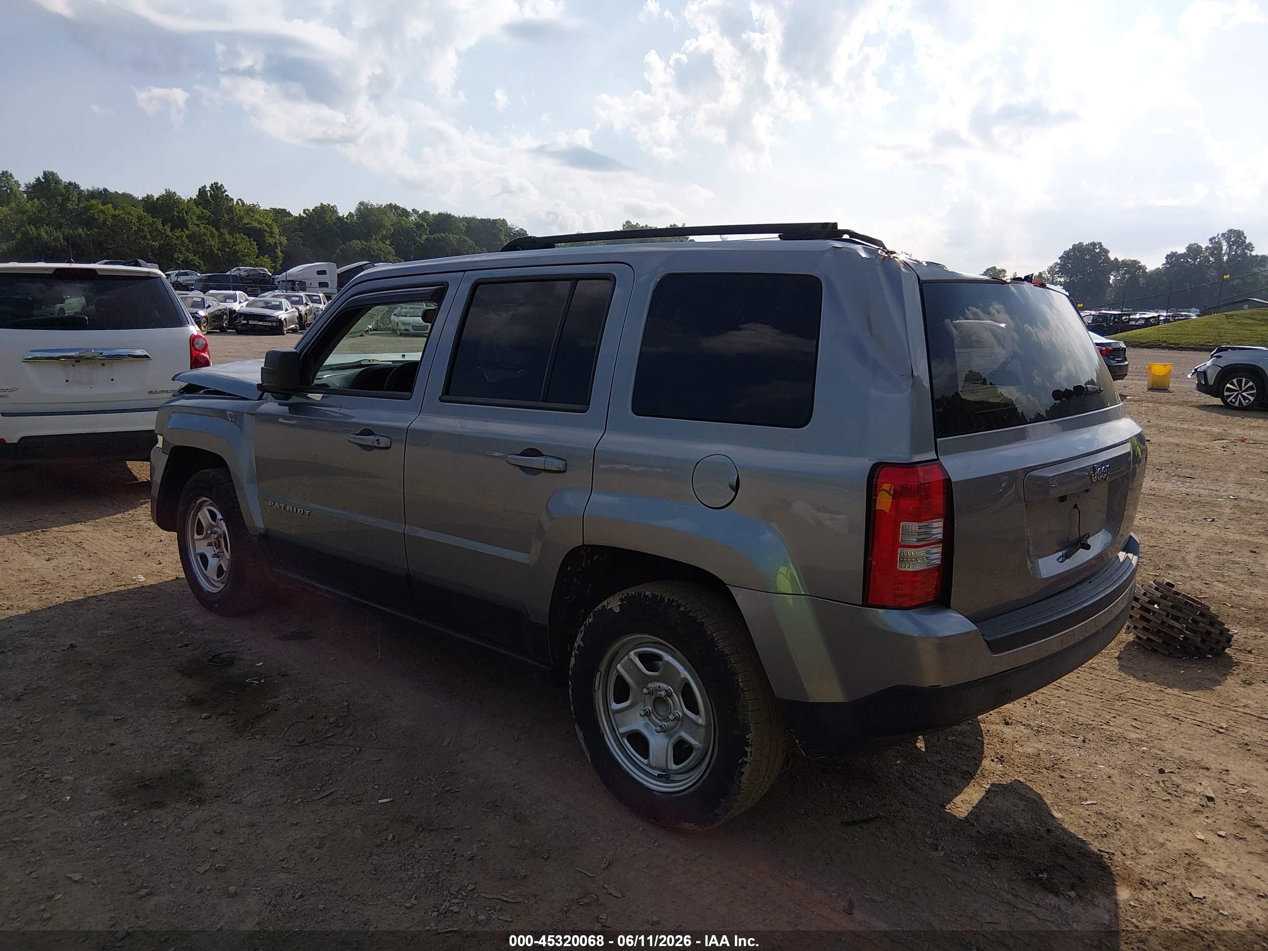 2015 Jeep Patriot Sport Silver vin: 1C4NJPBB0FD380176