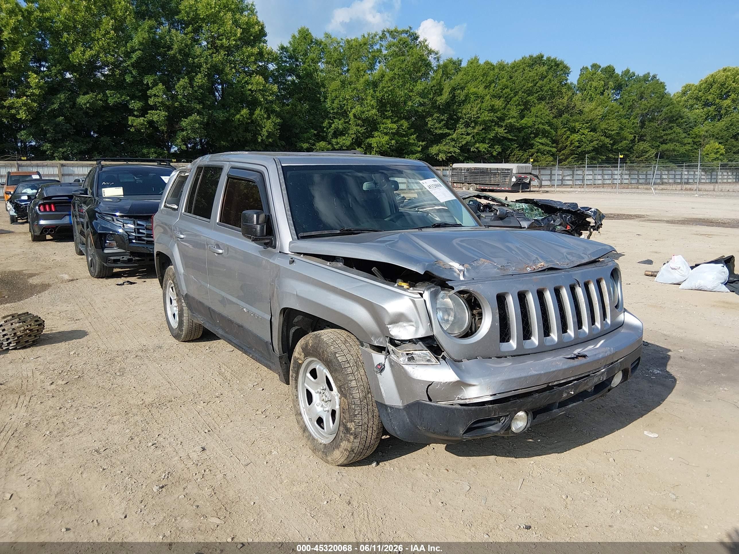2015 Jeep Patriot Sport Silver vin: 1C4NJPBB0FD380176