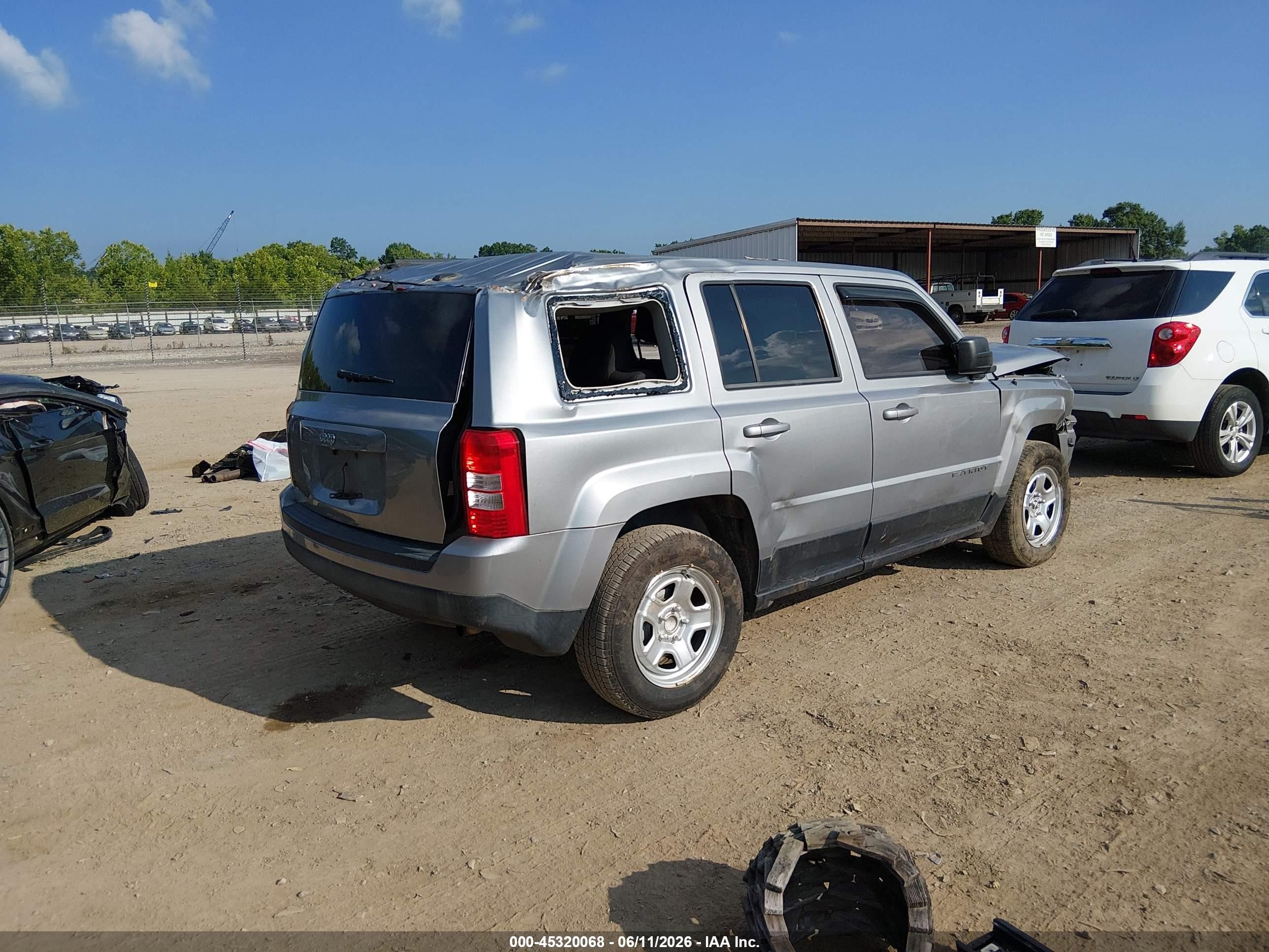 2015 Jeep Patriot Sport Silver vin: 1C4NJPBB0FD380176
