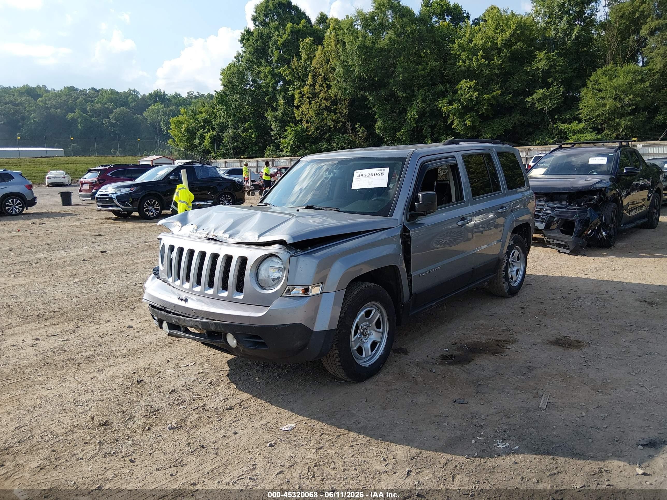 2015 Jeep Patriot Sport Silver vin: 1C4NJPBB0FD380176