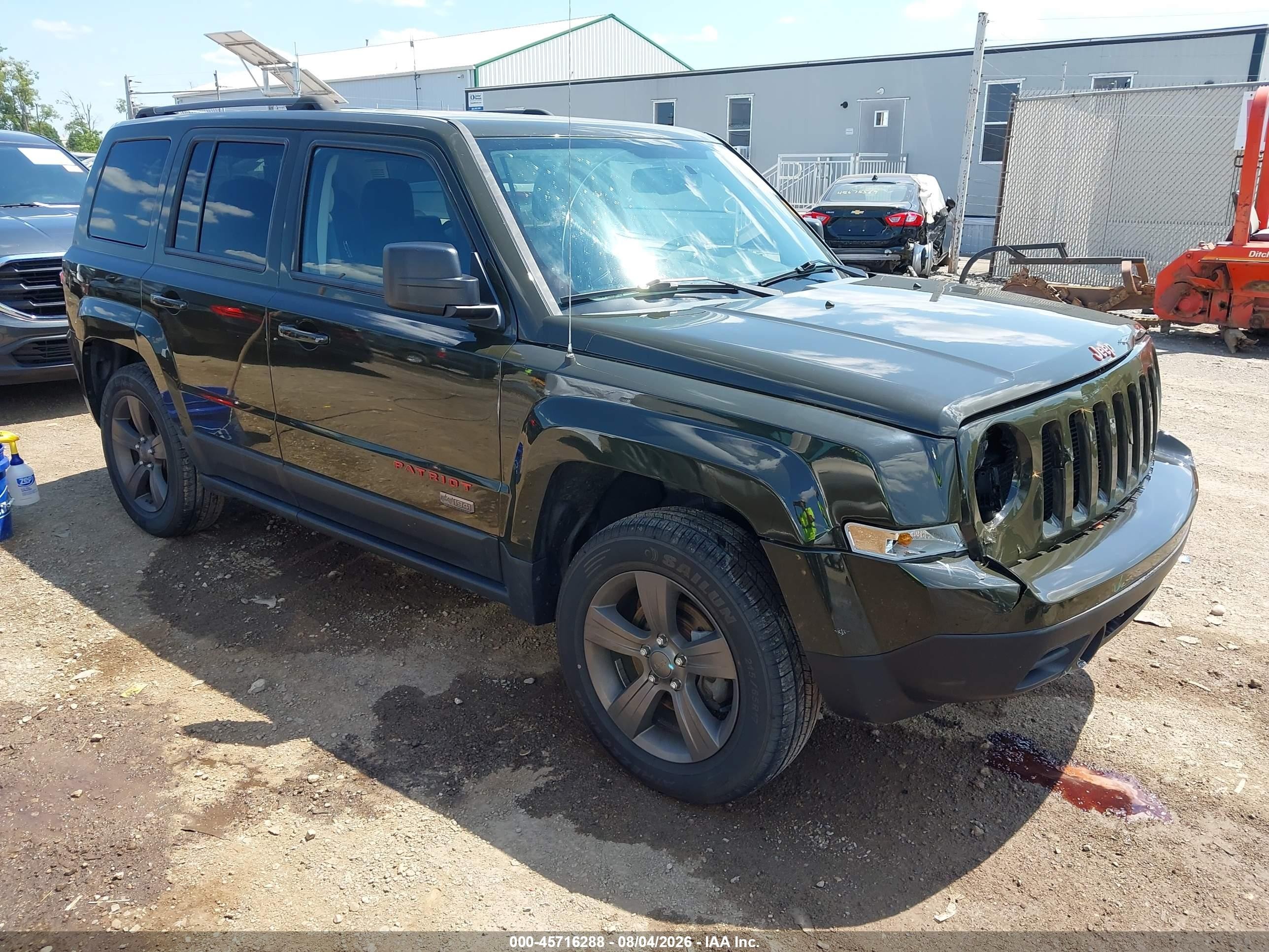 2016 Jeep Patriot 75th Anniversary Green vin: 1C4NJPBB0GD815702