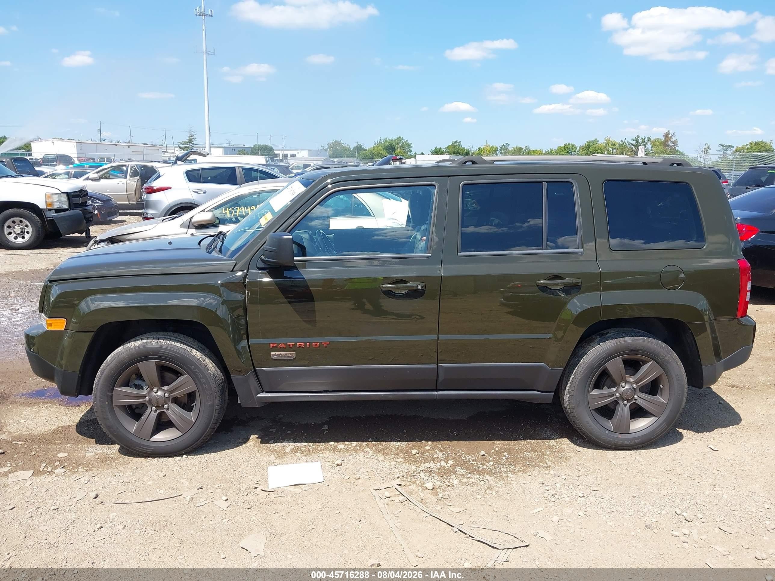 2016 Jeep Patriot 75th Anniversary Green vin: 1C4NJPBB0GD815702