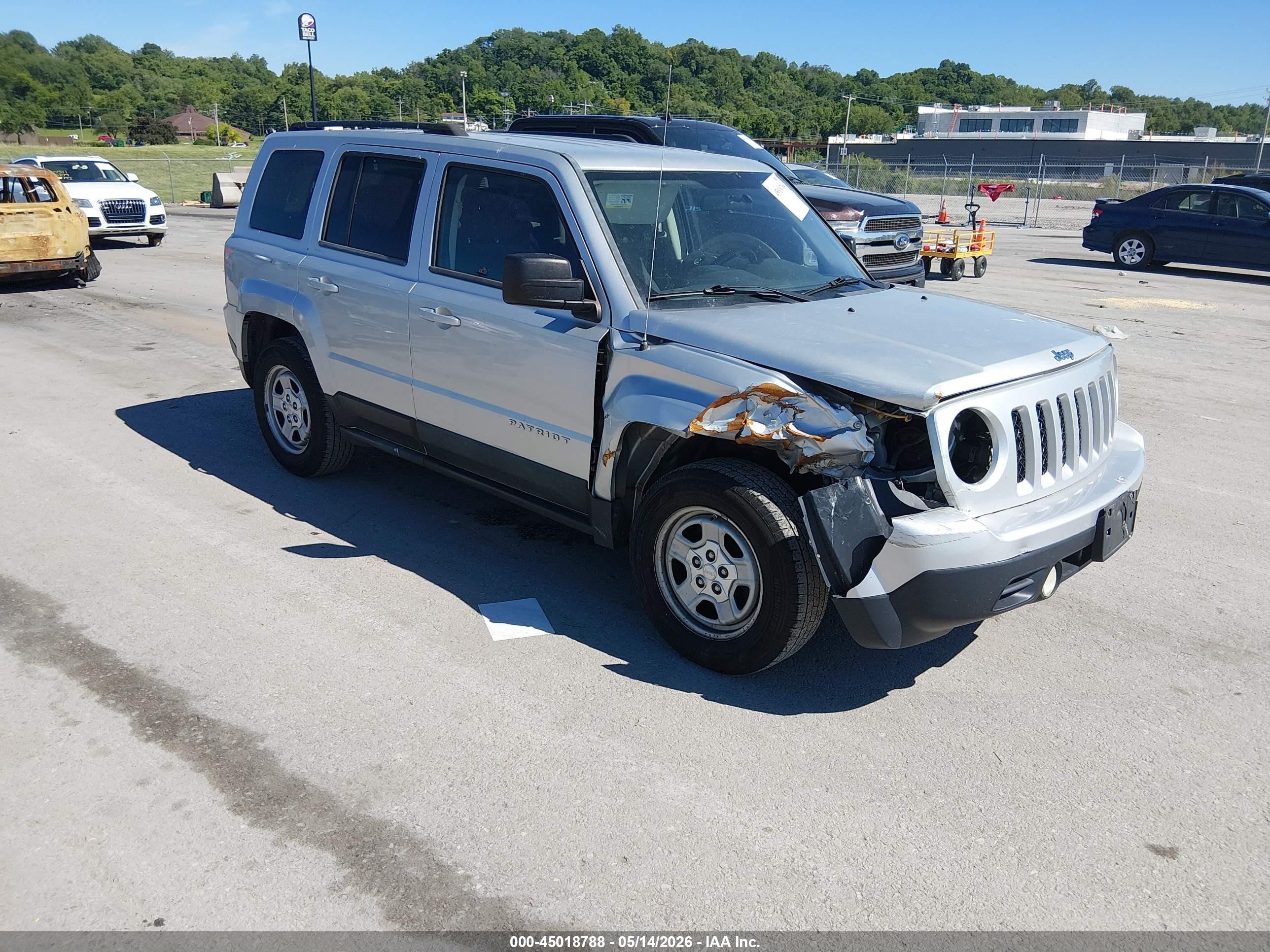 2012 Jeep Patriot Sport Silver vin: 1C4NJPBB1CD515290