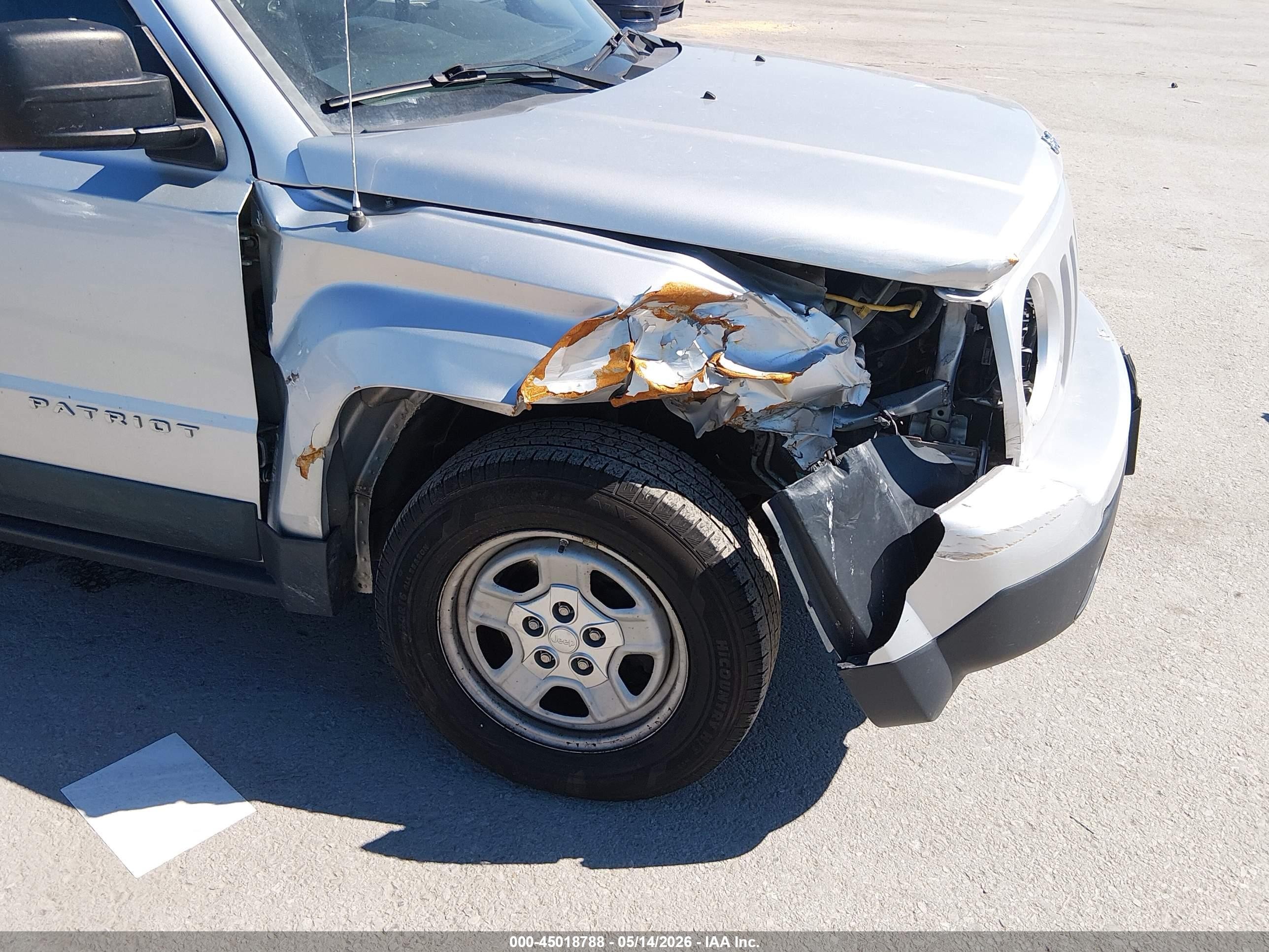 2012 Jeep Patriot Sport Silver vin: 1C4NJPBB1CD515290