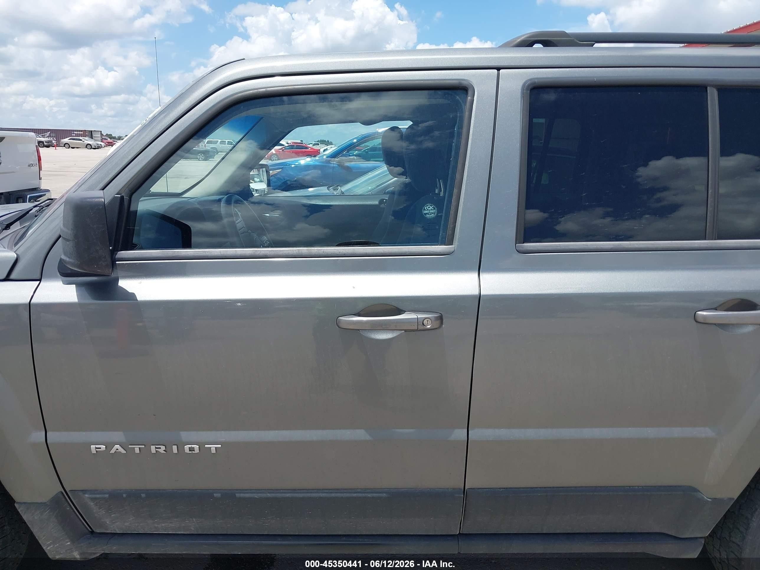 2012 Jeep Patriot Sport Gray vin: 1C4NJPBB1CD540495