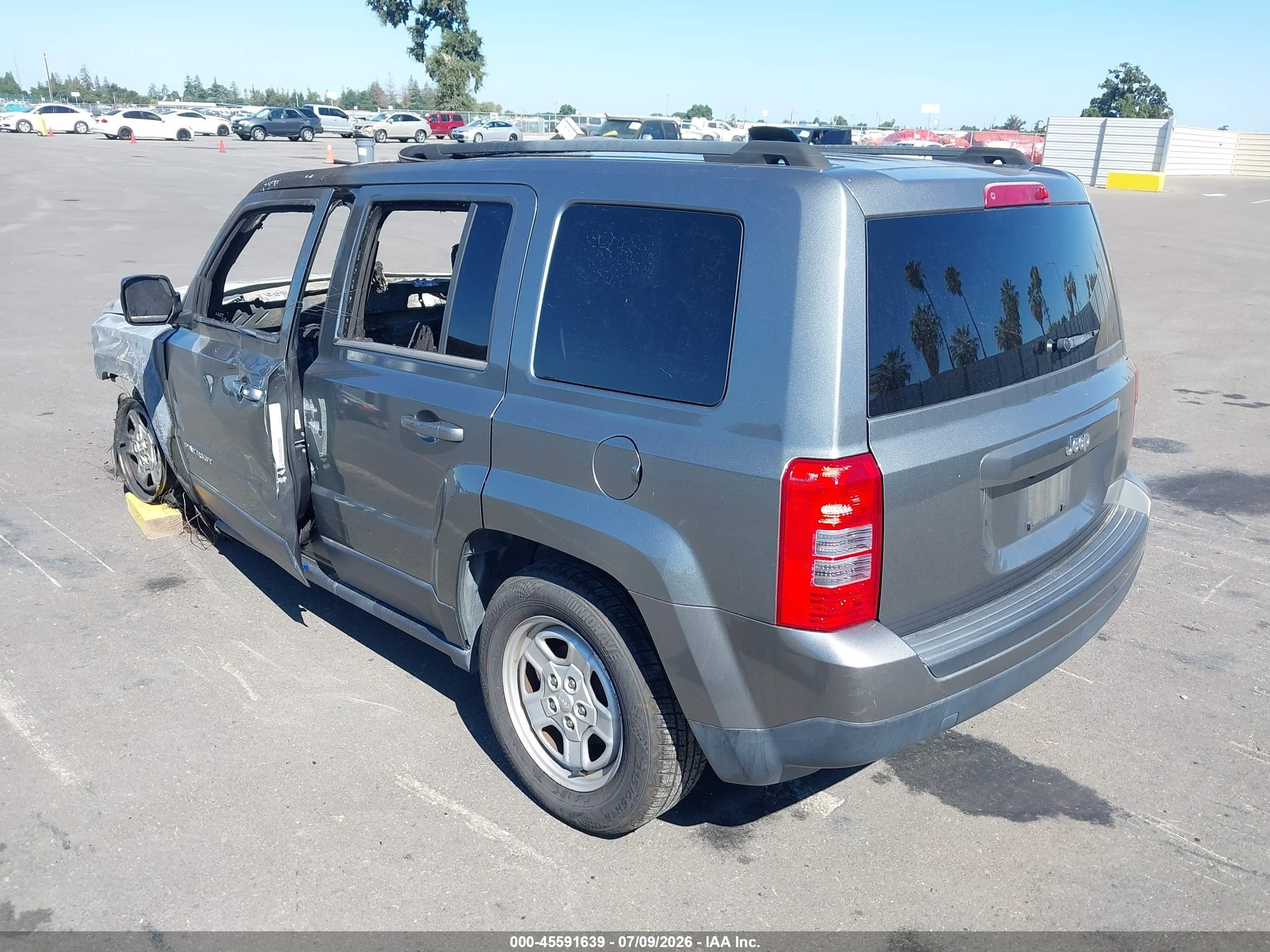 2014 Jeep Patriot Sport Gray vin: 1C4NJPBB1ED540046