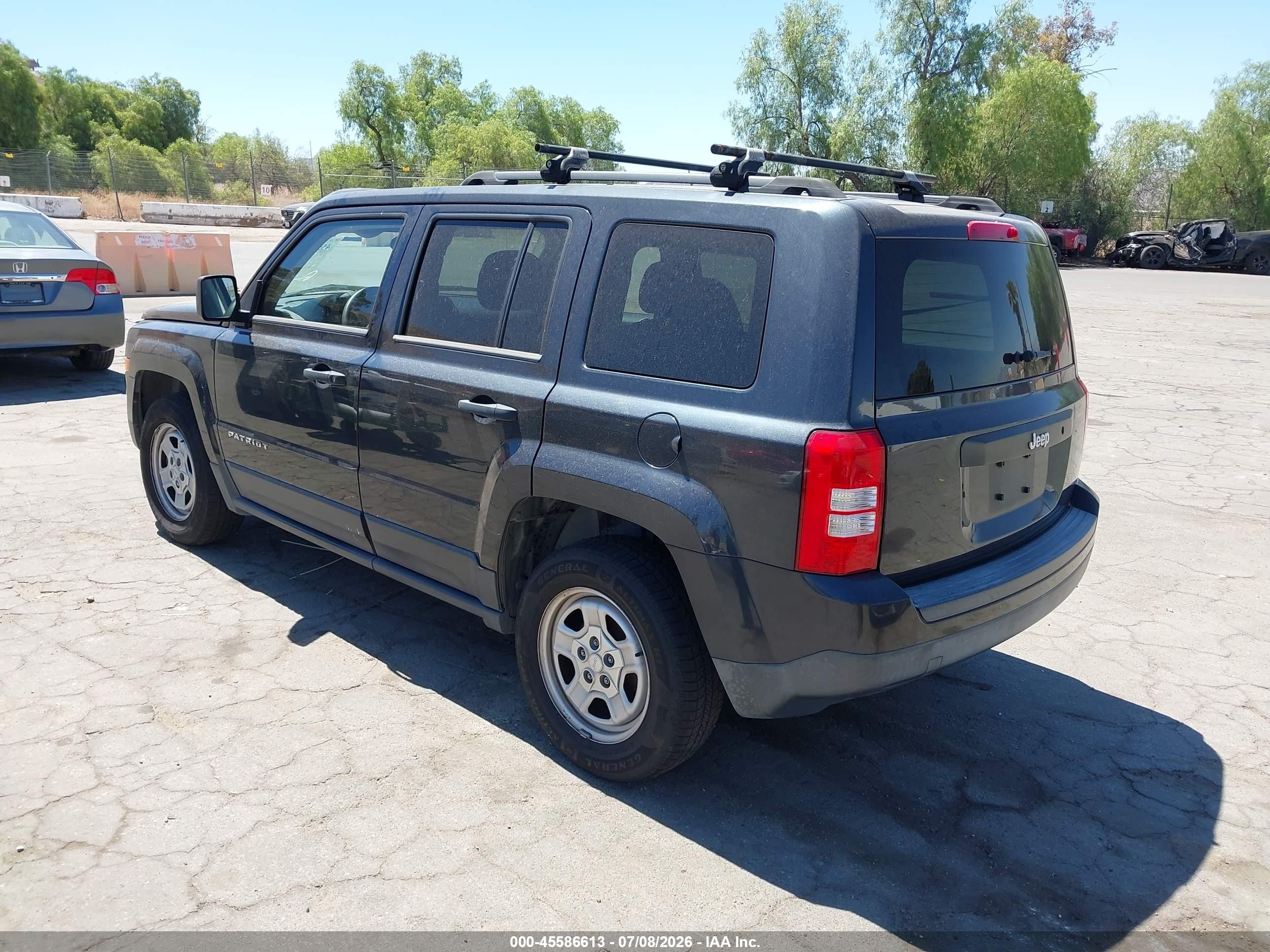 2014 Jeep Patriot Sport Серый vin: 1C4NJPBB1ED793741