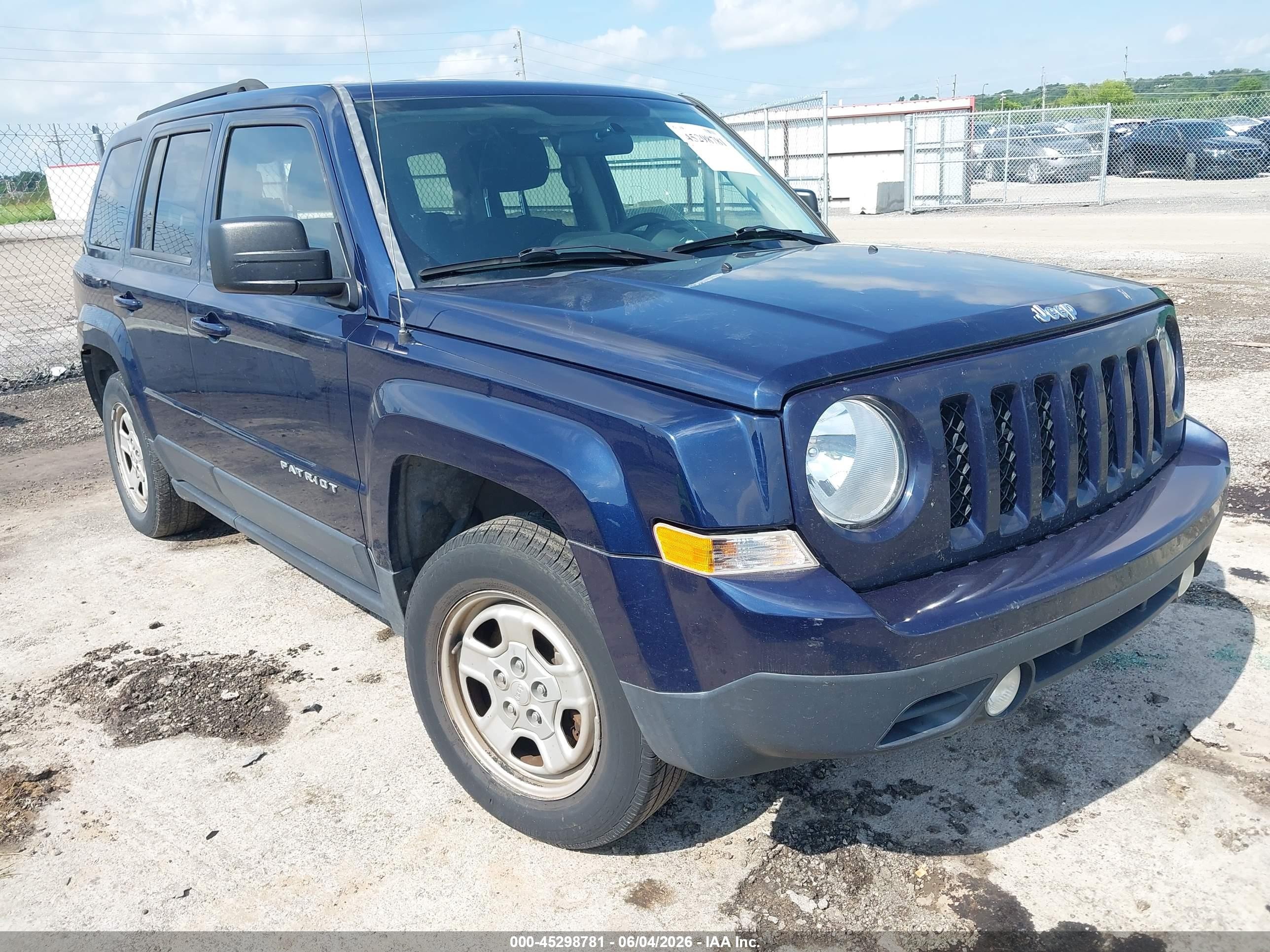2015 Jeep Patriot Sport Dark Blue vin: 1C4NJPBB1FD398265