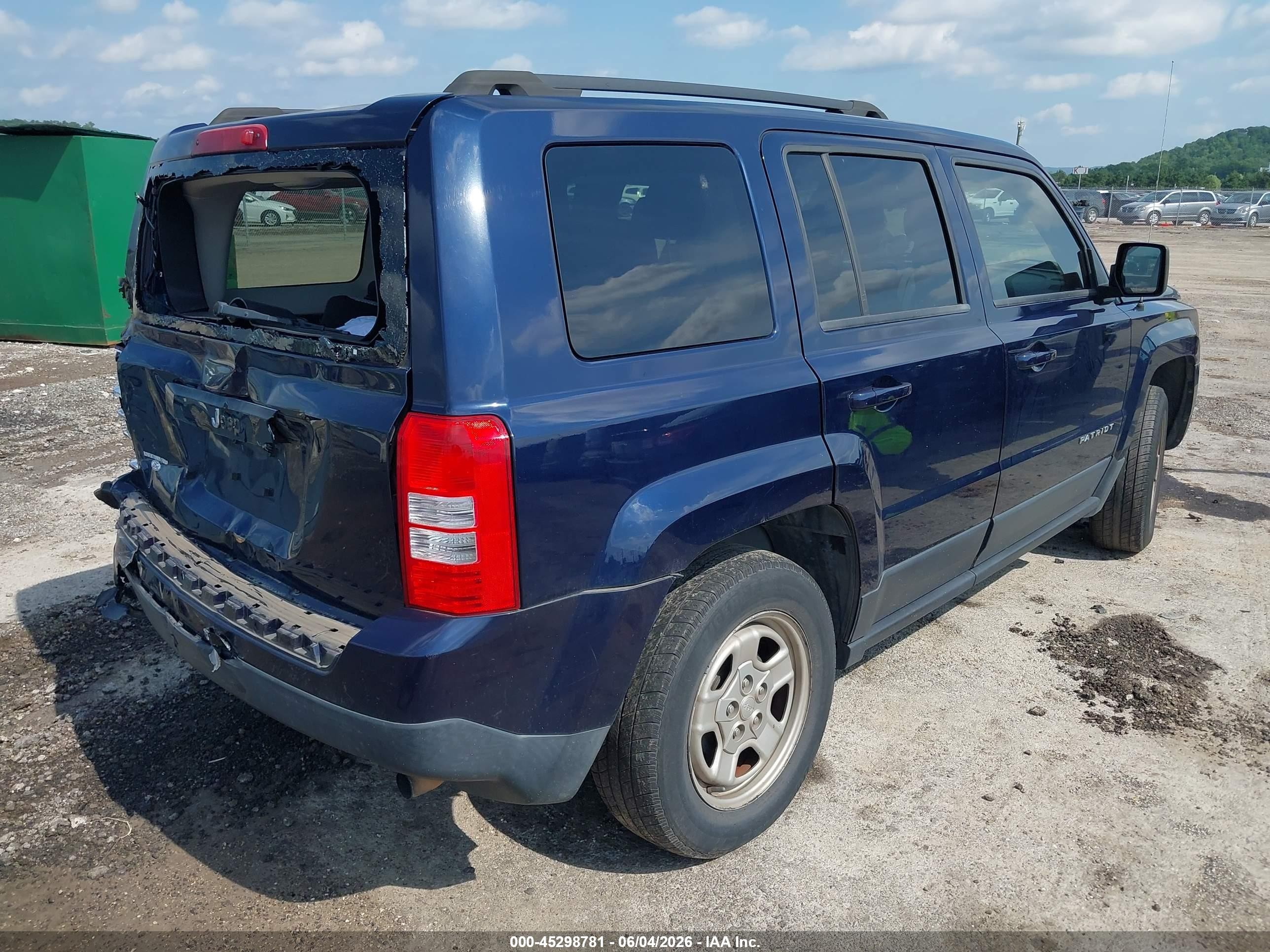 2015 Jeep Patriot Sport Dark Blue vin: 1C4NJPBB1FD398265