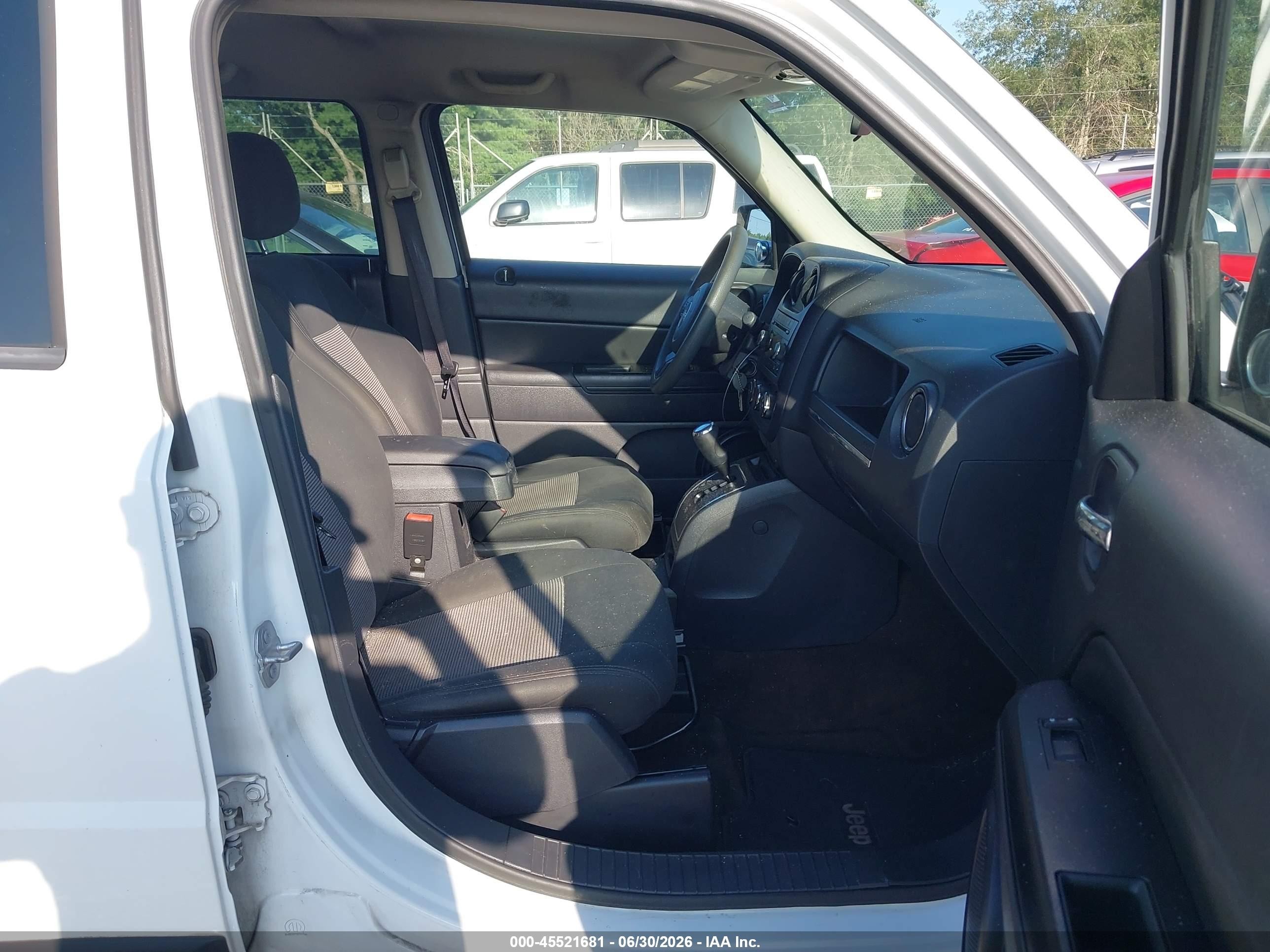 2015 Jeep Patriot Sport White vin: 1C4NJPBB2FD361483