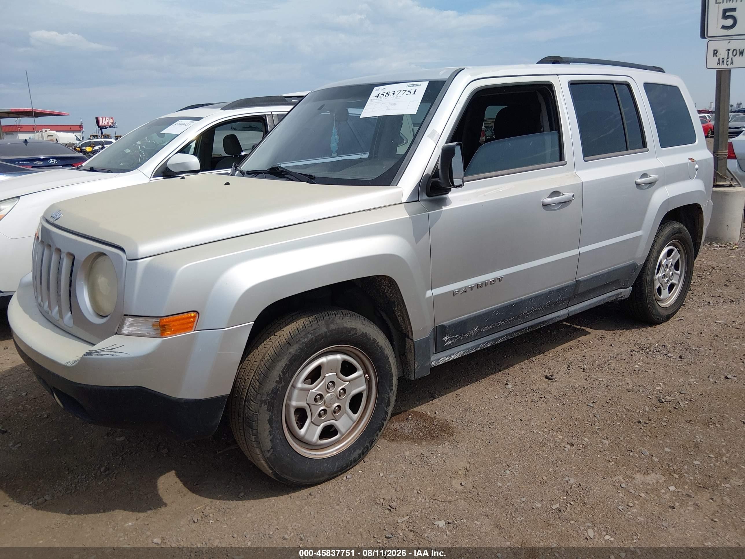 2012 Jeep Patriot Sport Silver vin: 1C4NJPBB3CD539218