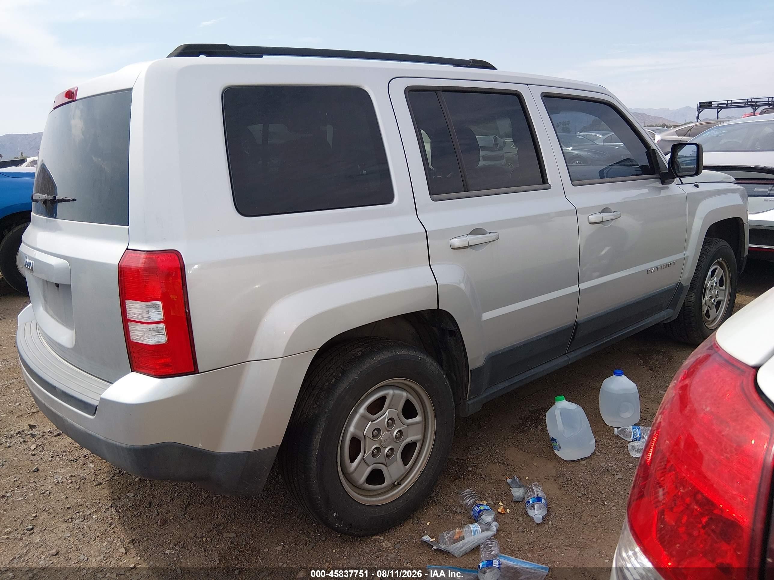 2012 Jeep Patriot Sport Silver vin: 1C4NJPBB3CD539218