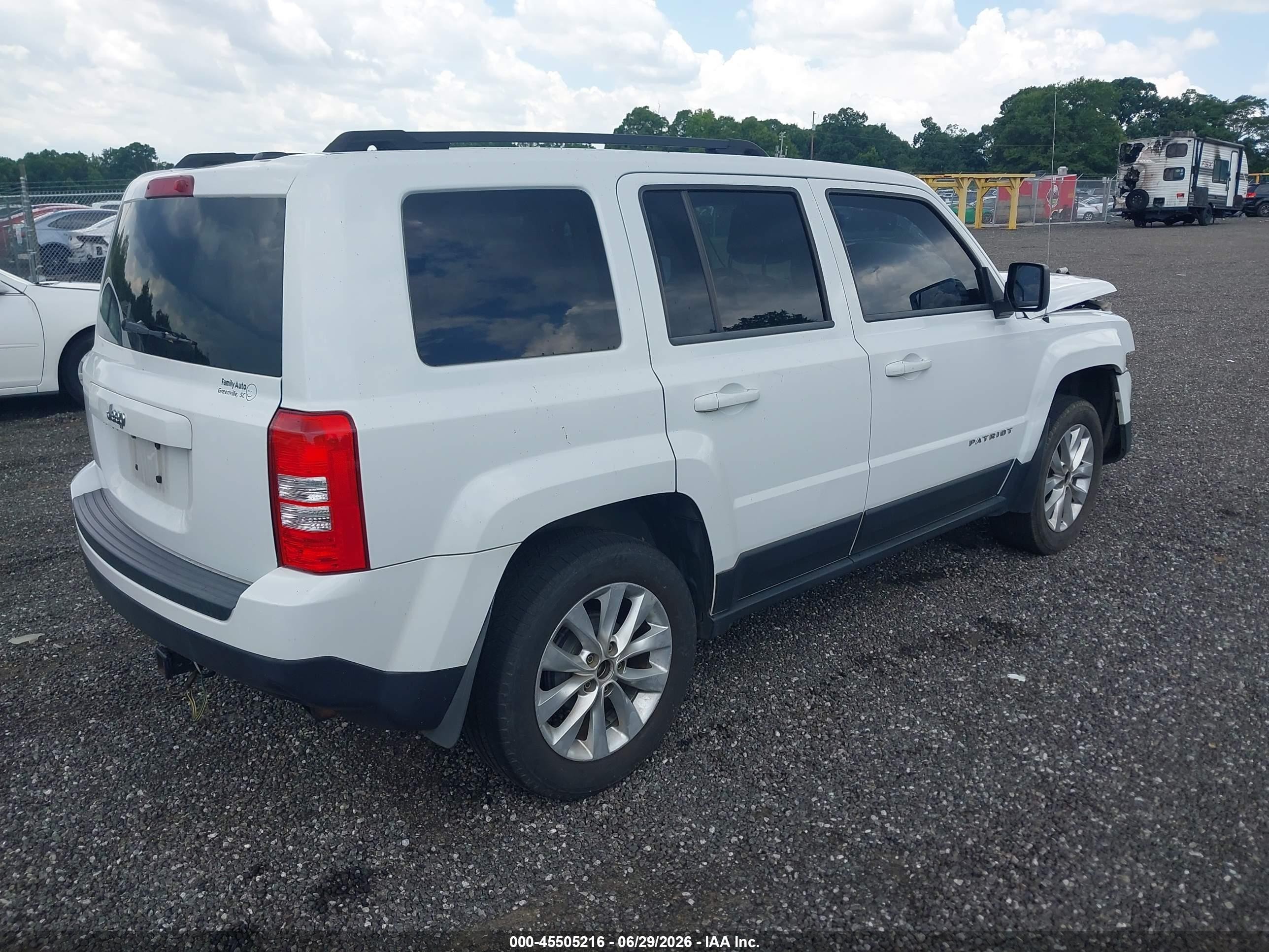 2012 Jeep Patriot Sport Белый vin: 1C4NJPBB3CD557105