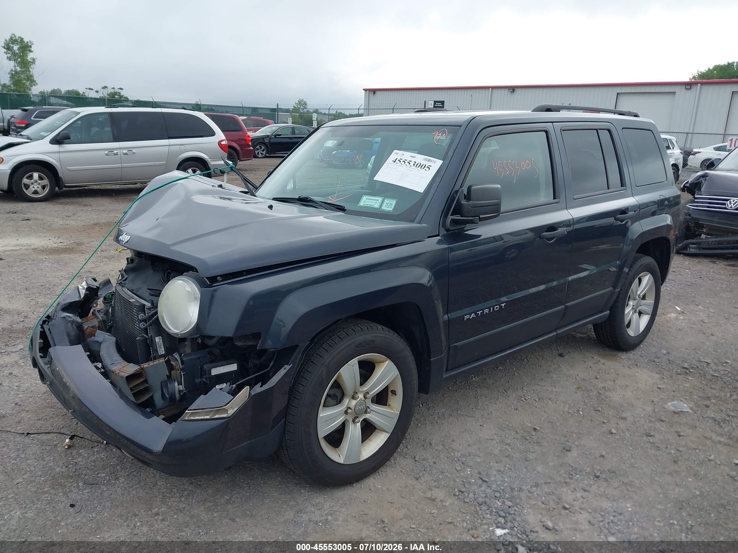 2014 Jeep Patriot Sport Gray vin: 1C4NJPBB3ED745089