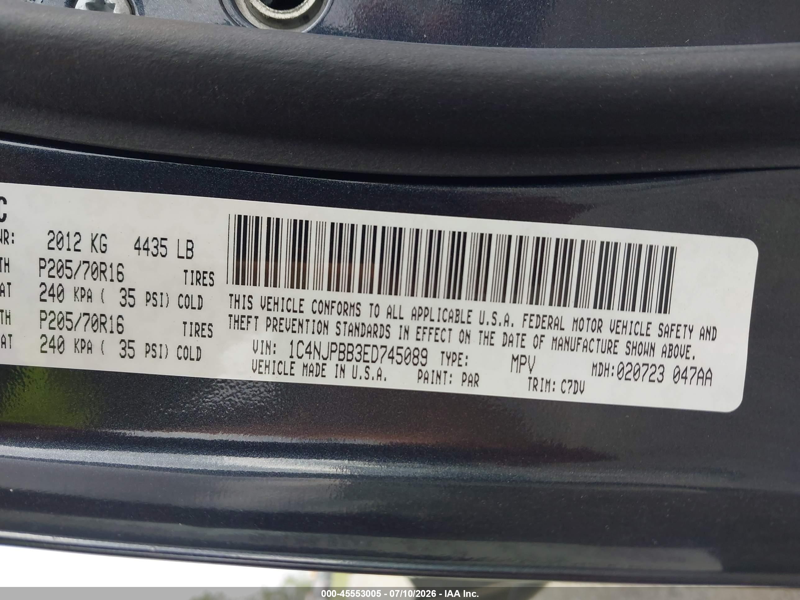 2014 Jeep Patriot Sport Gray vin: 1C4NJPBB3ED745089