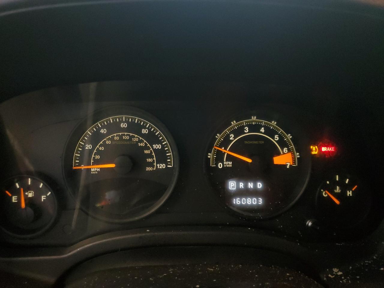 2015 Jeep Partroit Green vin: 1C4NJPBB3FD414093 Damage: Warning - Tire Pressure, On, Unacceptable