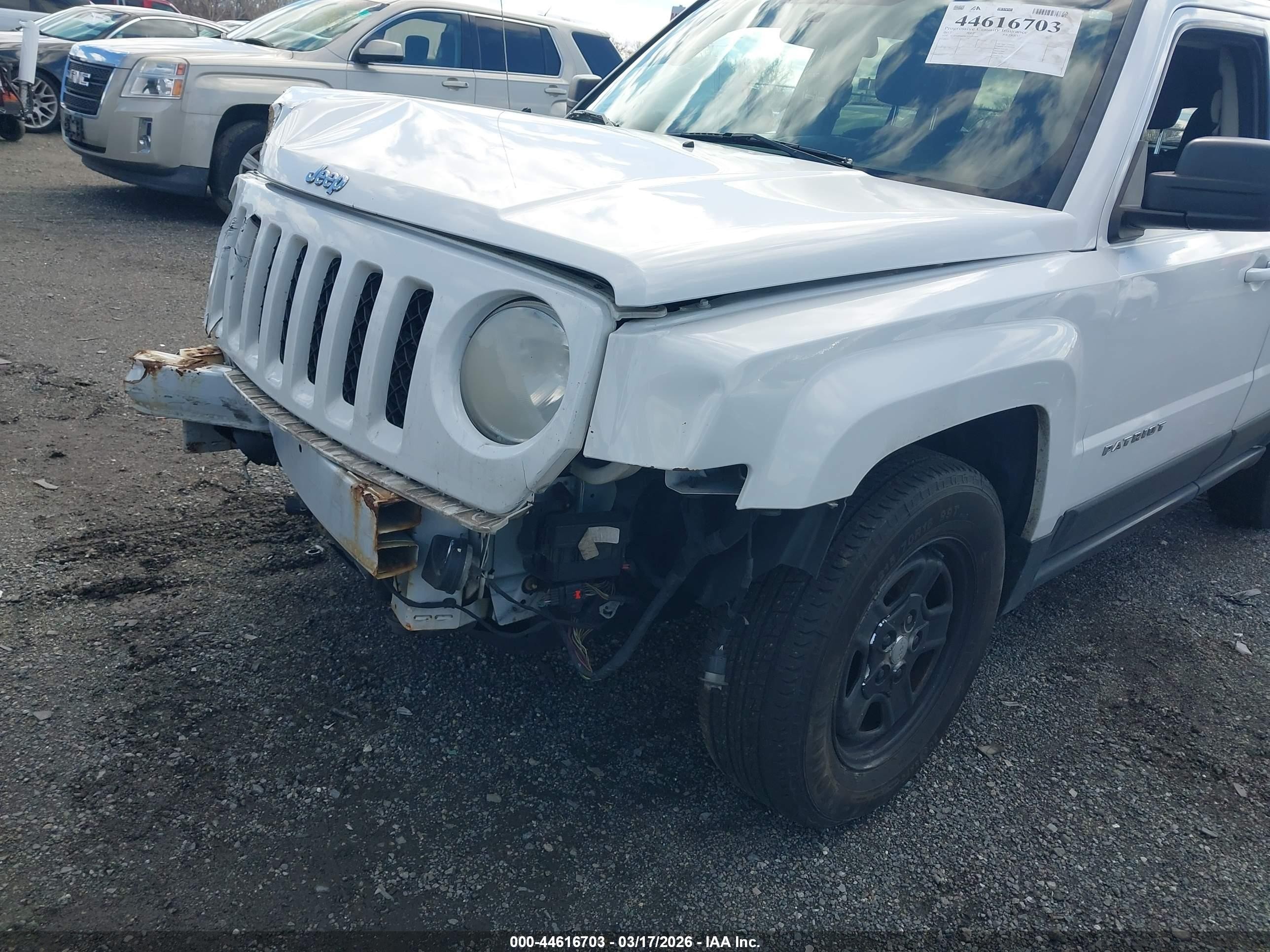 2012 Jeep Patriot Sport White vin: 1C4NJPBB4CD554049
