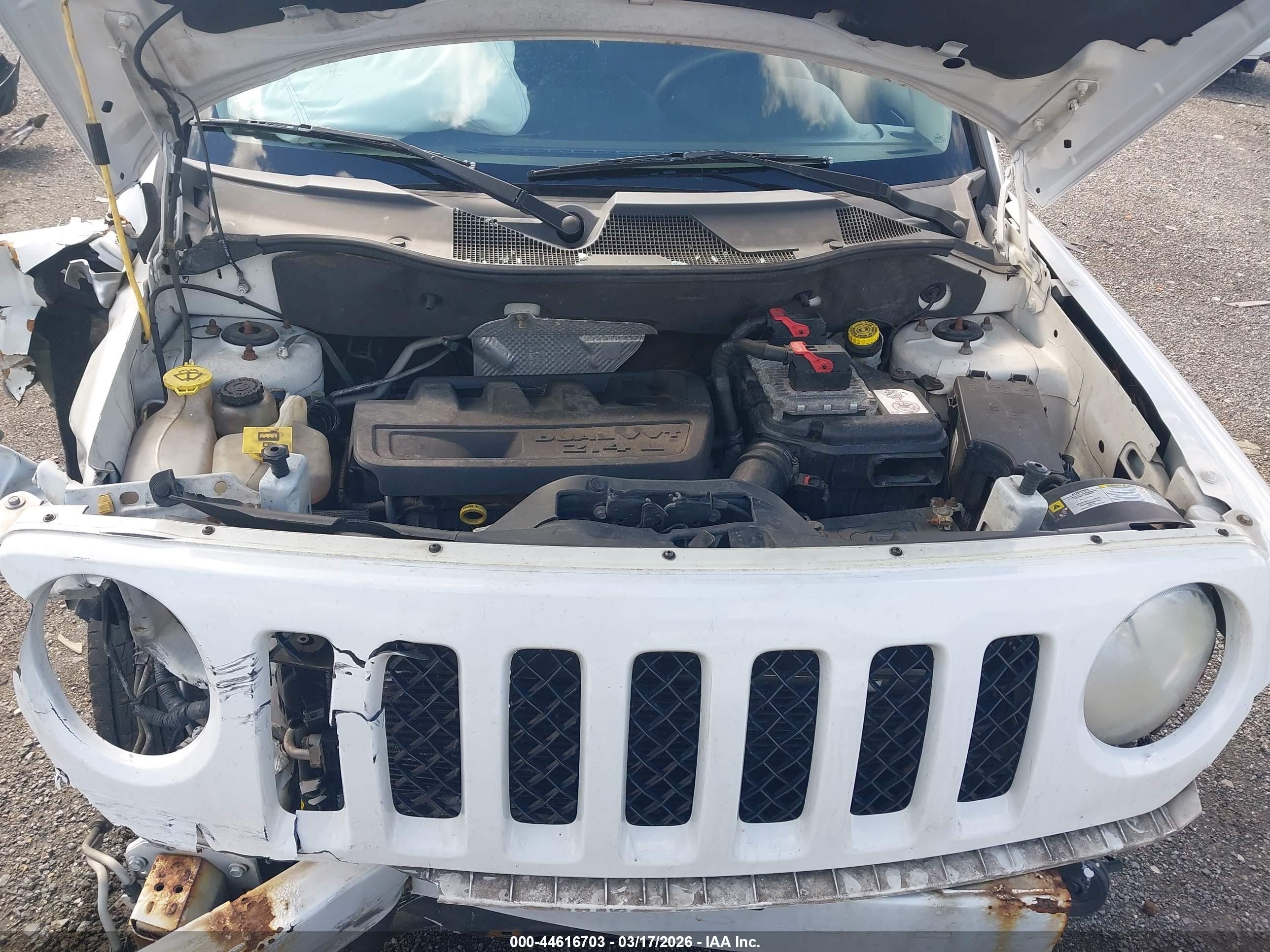 2012 Jeep Patriot Sport White vin: 1C4NJPBB4CD554049