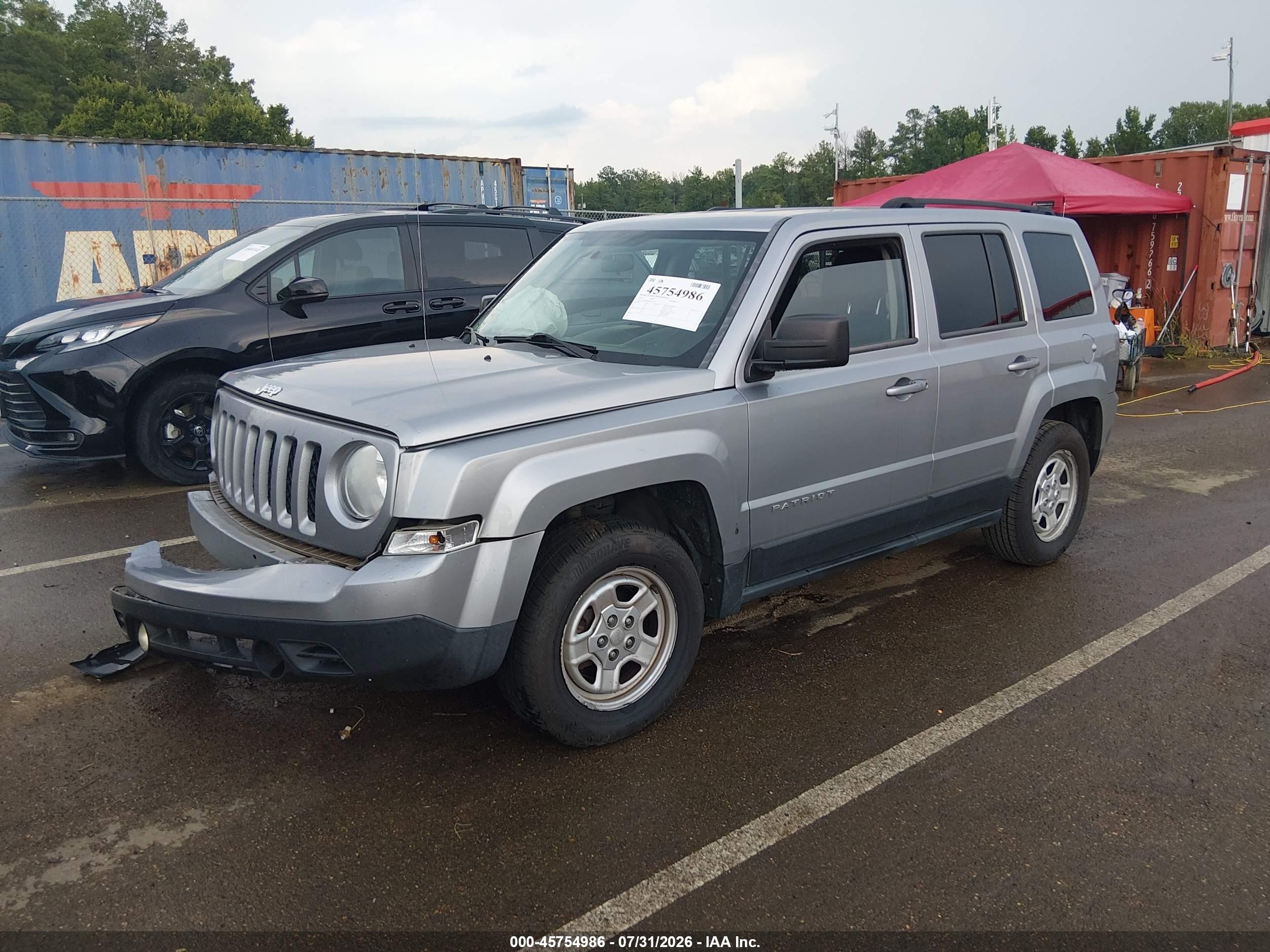 2014 Jeep Patriot Sport Серебряный vin: 1C4NJPBB4ED911703