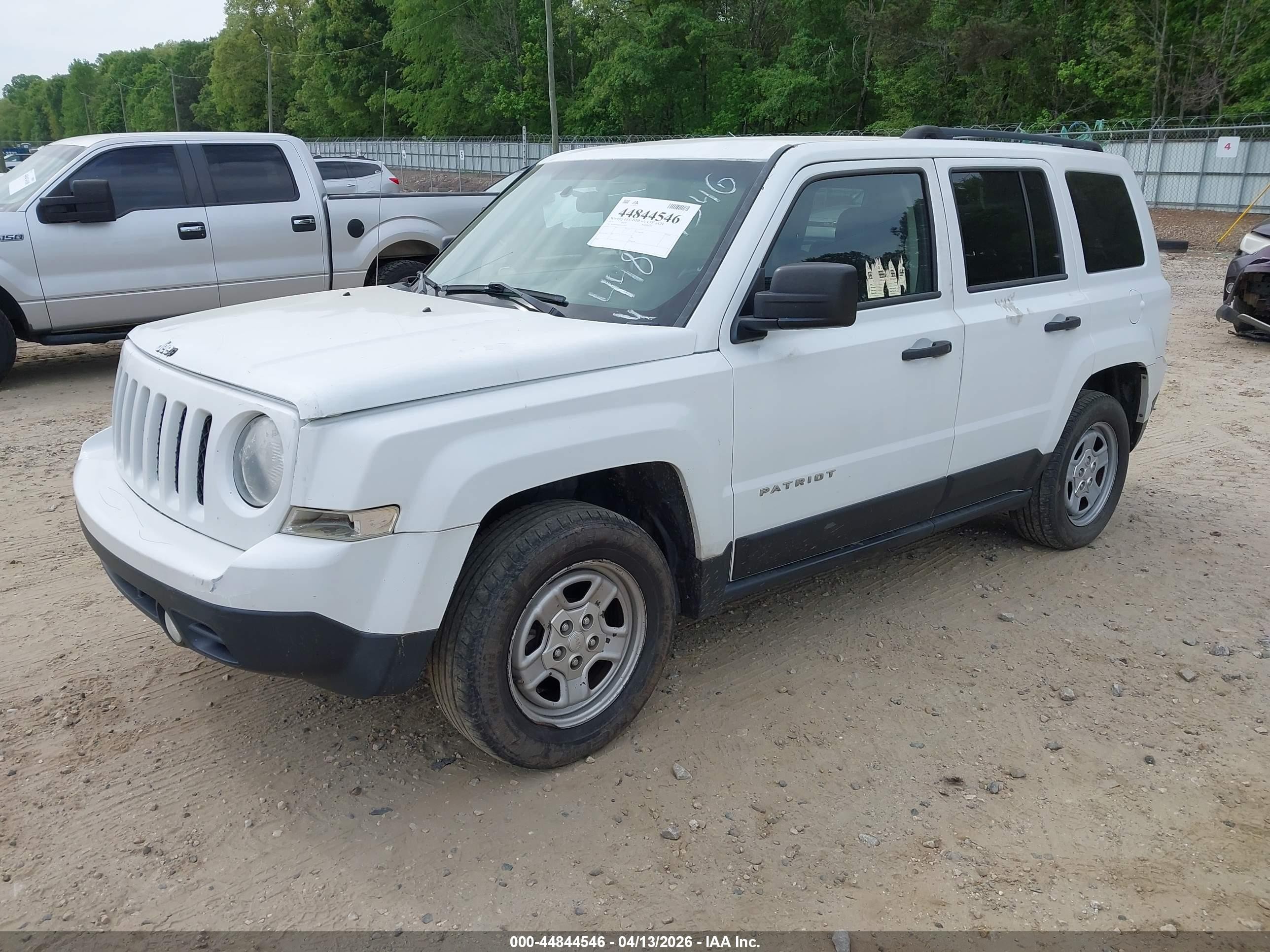 2015 Jeep Patriot Sport White vin: 1C4NJPBB4FD342997