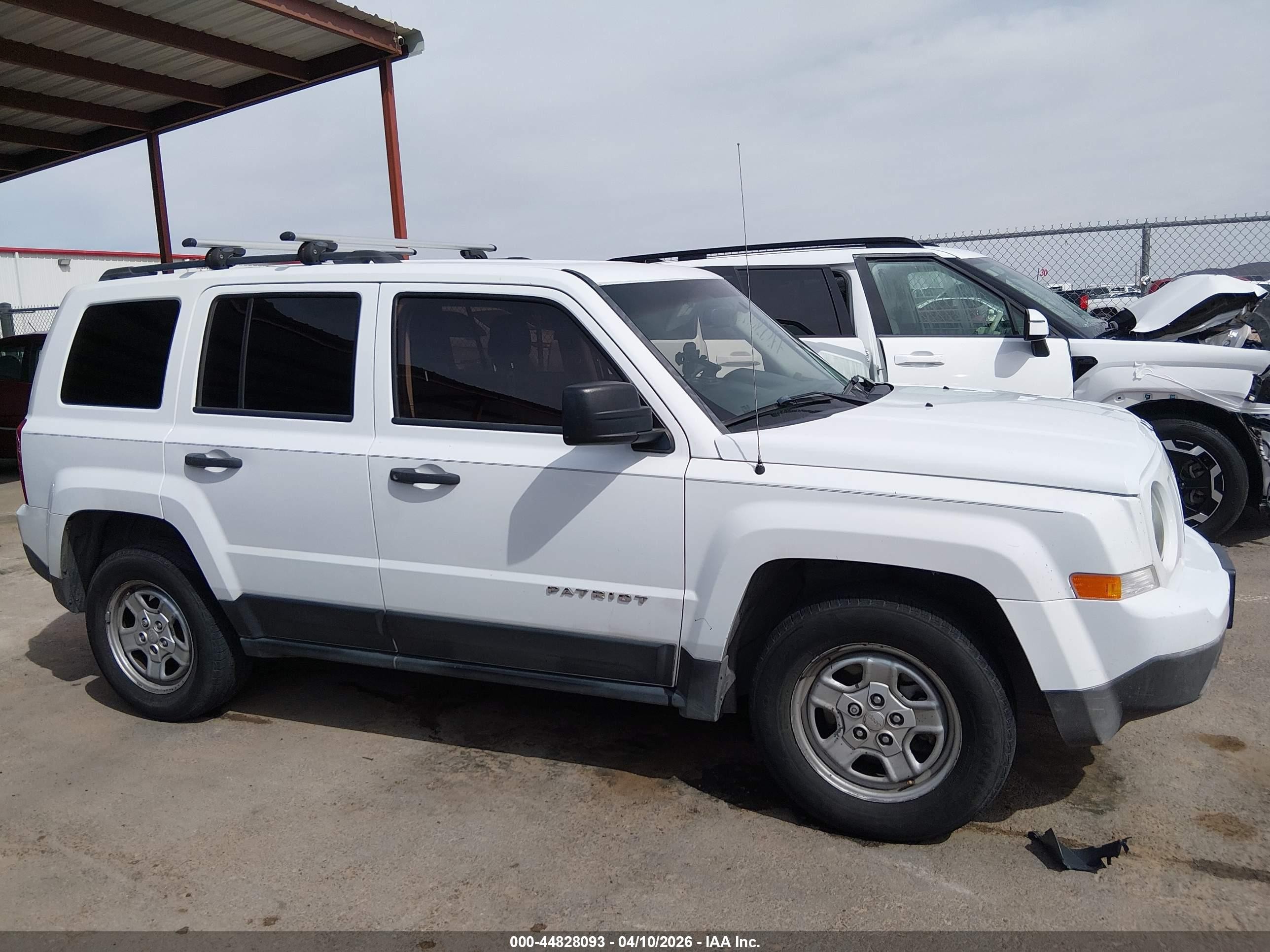 2015 Jeep Patriot Sport White vin: 1C4NJPBB4FD361677