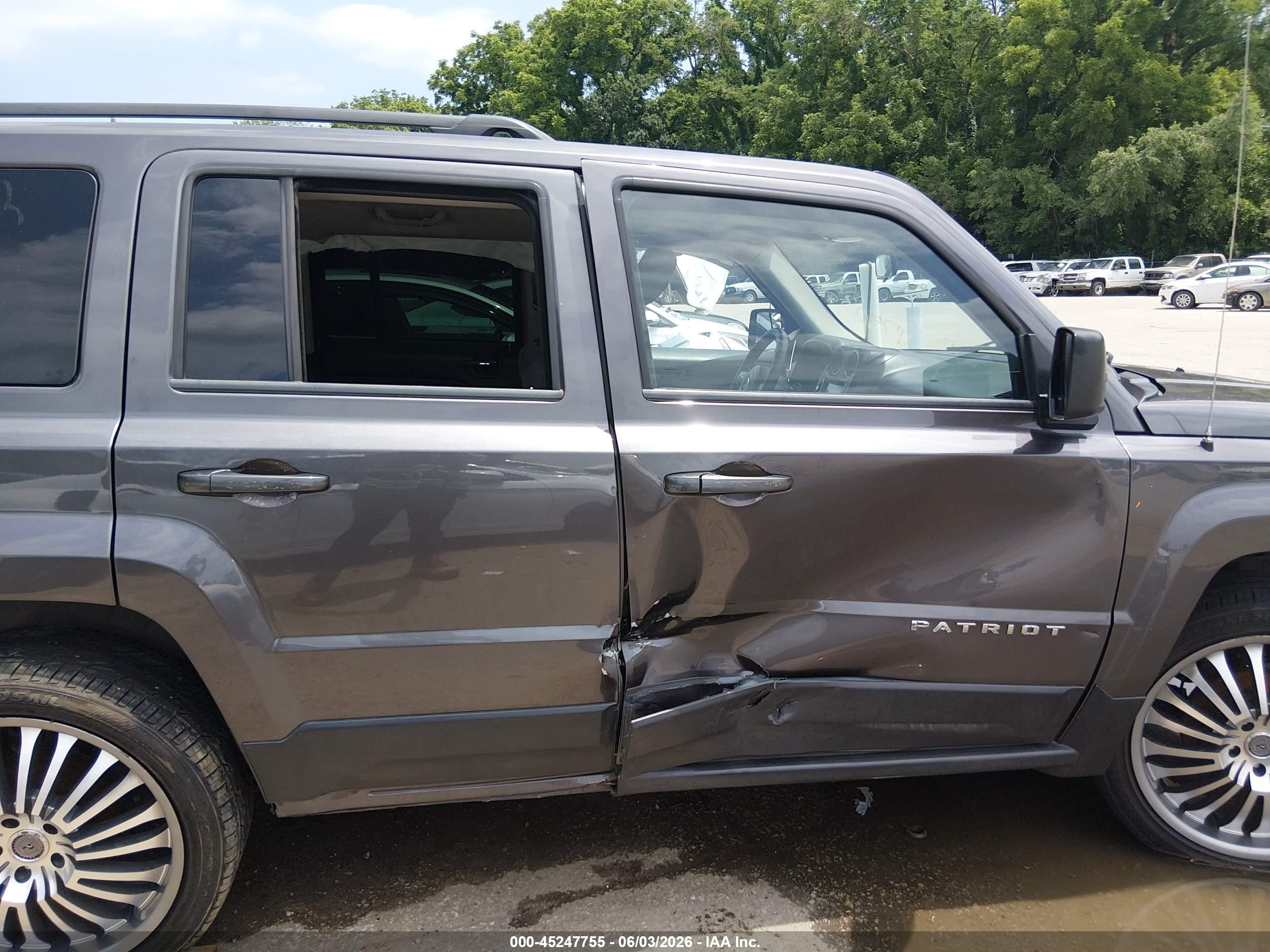 2015 Jeep Patriot Sport Gray vin: 1C4NJPBB4FD386949