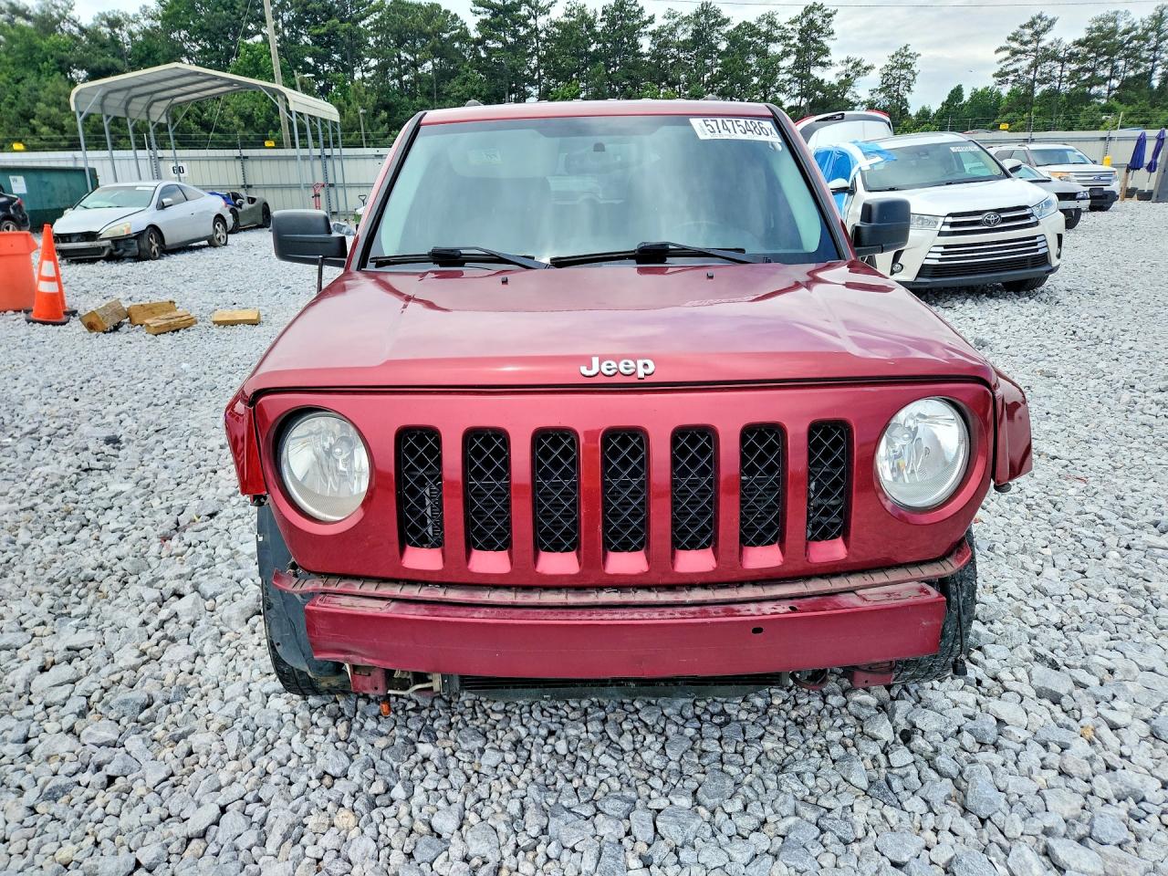 2017 Jeep Patriot Sport Red vin: 1C4NJPBB4HD201396