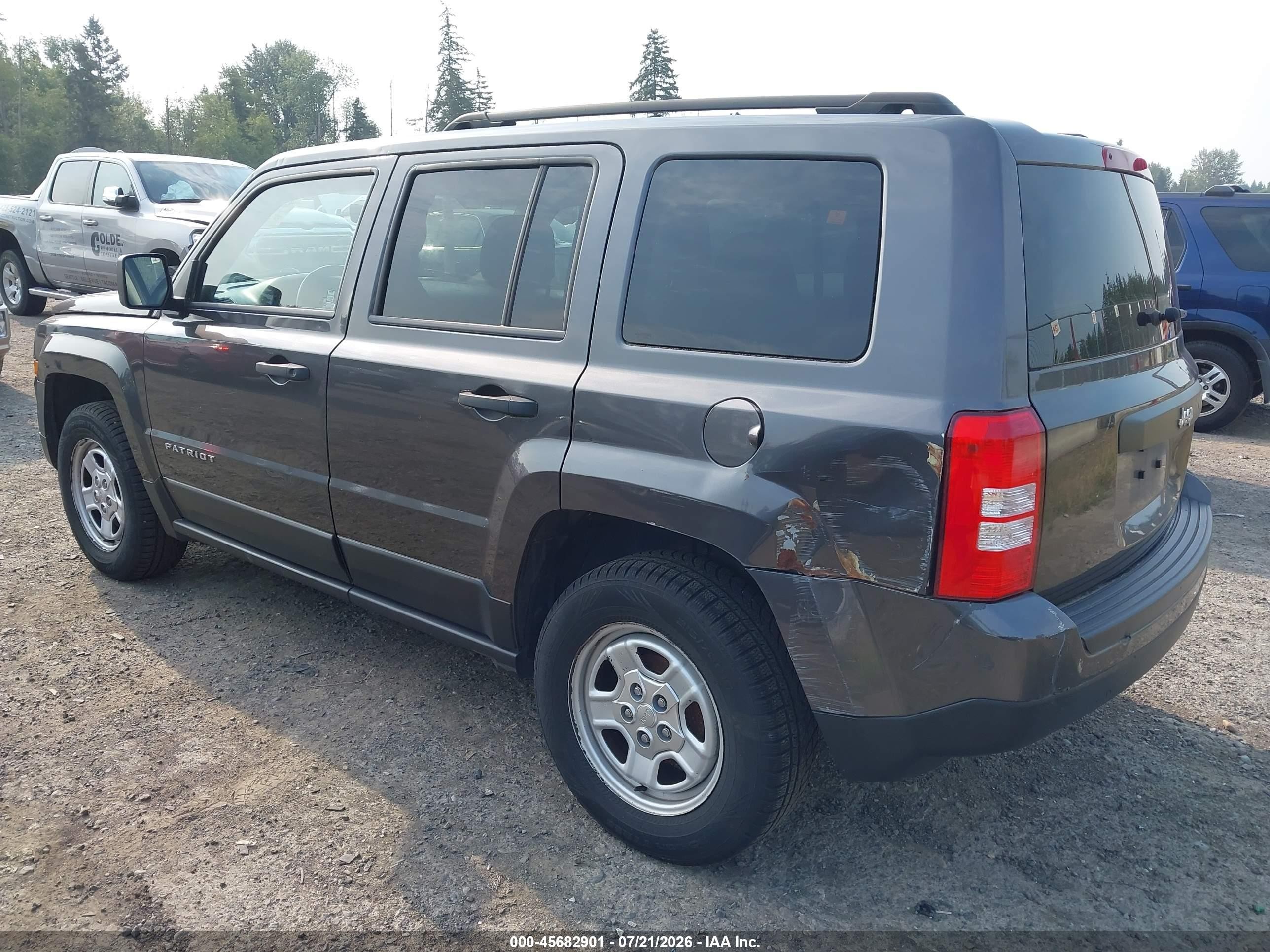 2014 Jeep Patriot Sport Black vin: 1C4NJPBB5ED754716