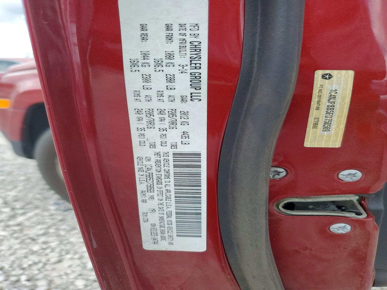 2014 Jeep Patriot Sport Maroon vin: 1C4NJPBB5ED758569