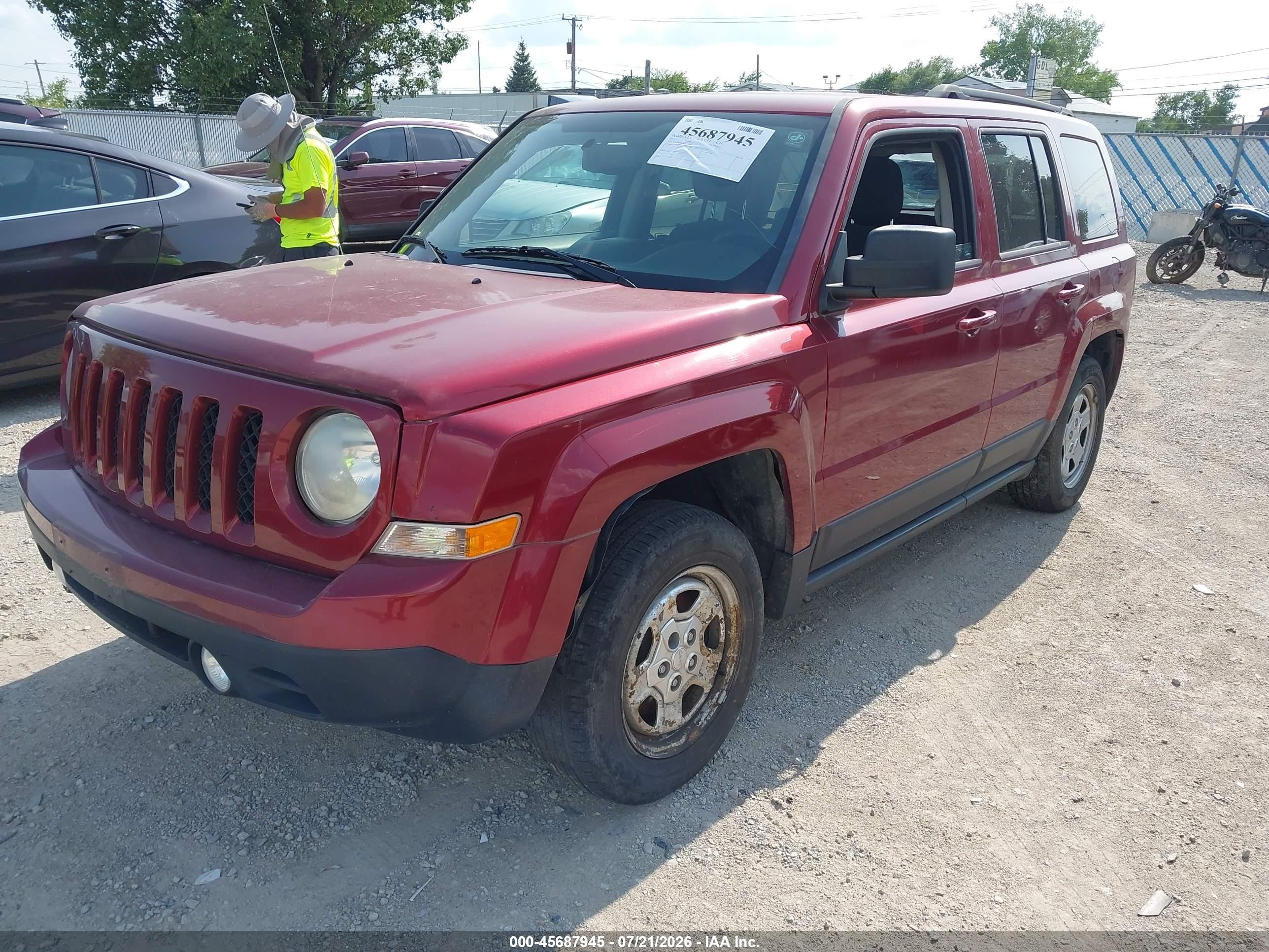 2015 Jeep Patriot Sport Красный vin: 1C4NJPBB5FD274662
