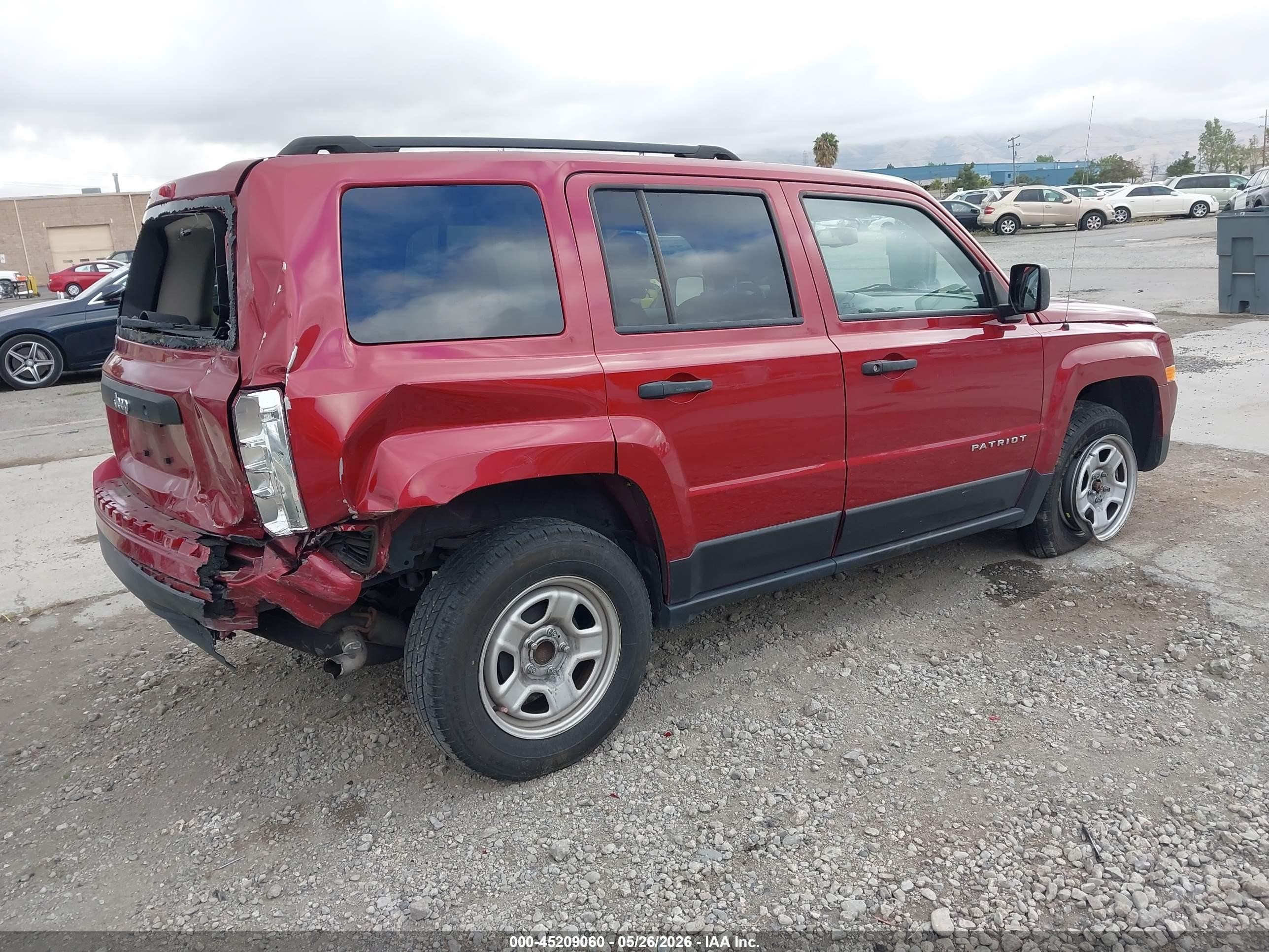 2016 Jeep Patriot Sport Красный vin: 1C4NJPBB5GD739605