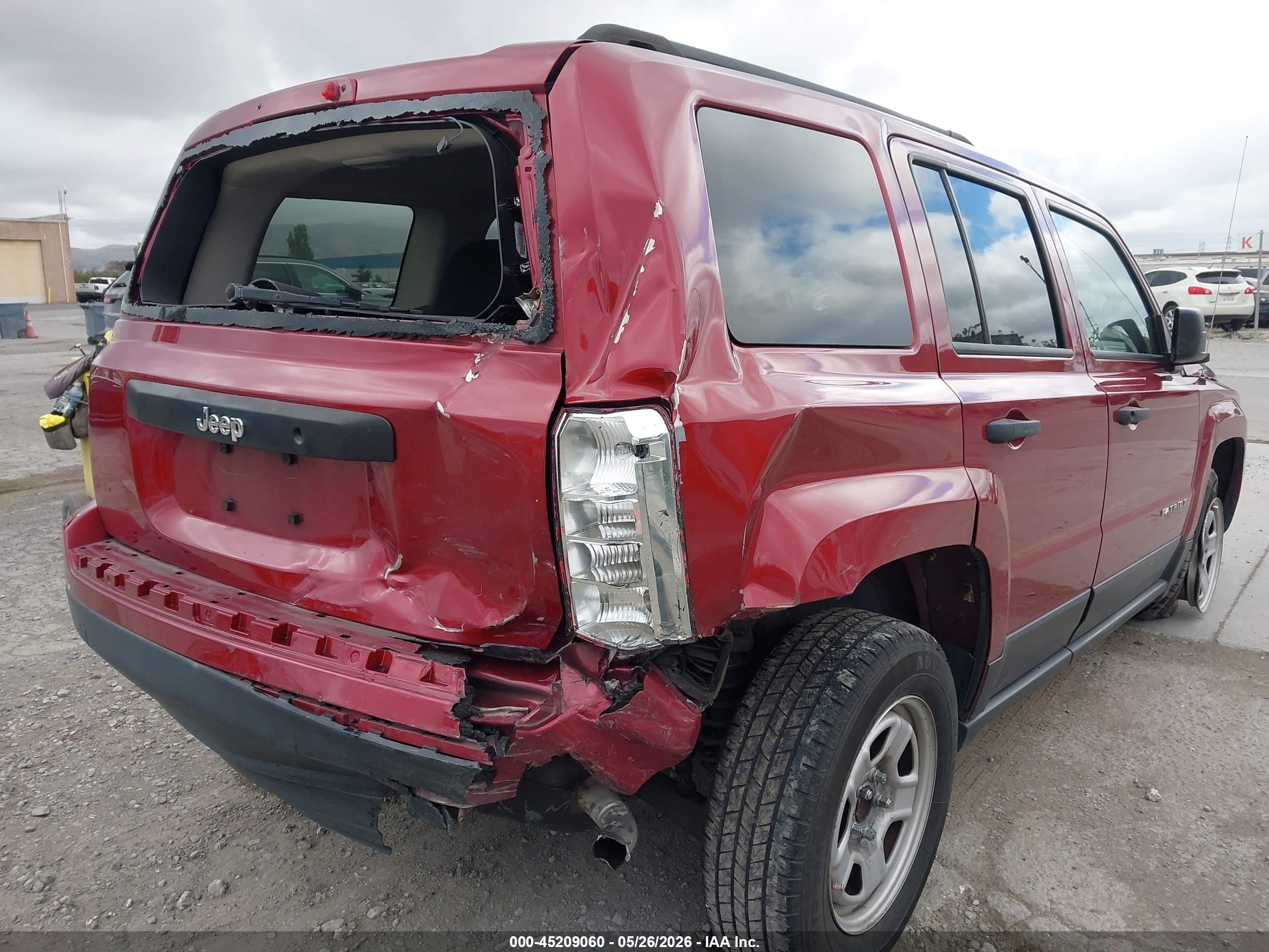 2016 Jeep Patriot Sport Красный vin: 1C4NJPBB5GD739605