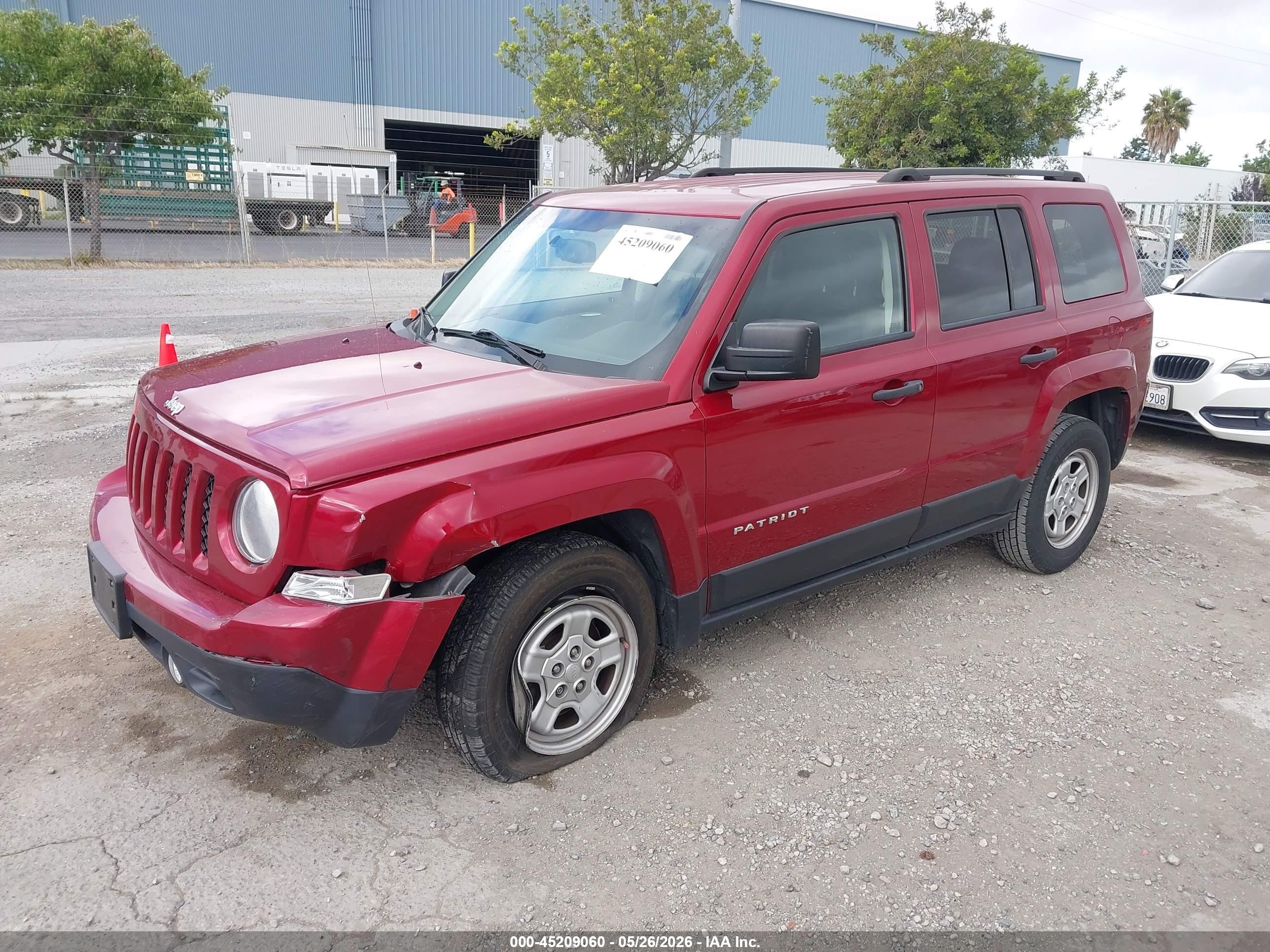 2016 Jeep Patriot Sport Красный vin: 1C4NJPBB5GD739605