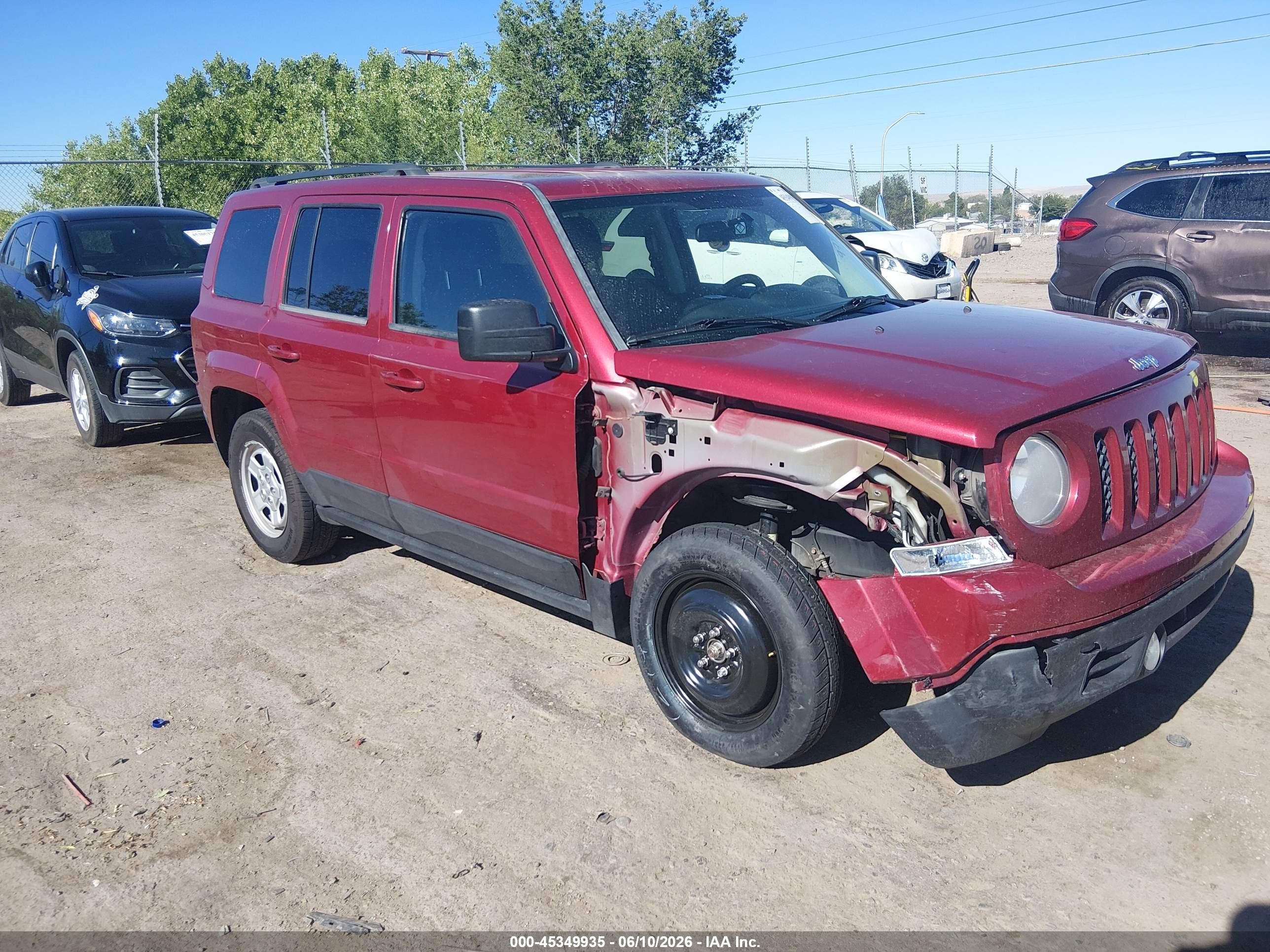 2014 Jeep Patriot Sport Burgundy vin: 1C4NJPBB6ED789796