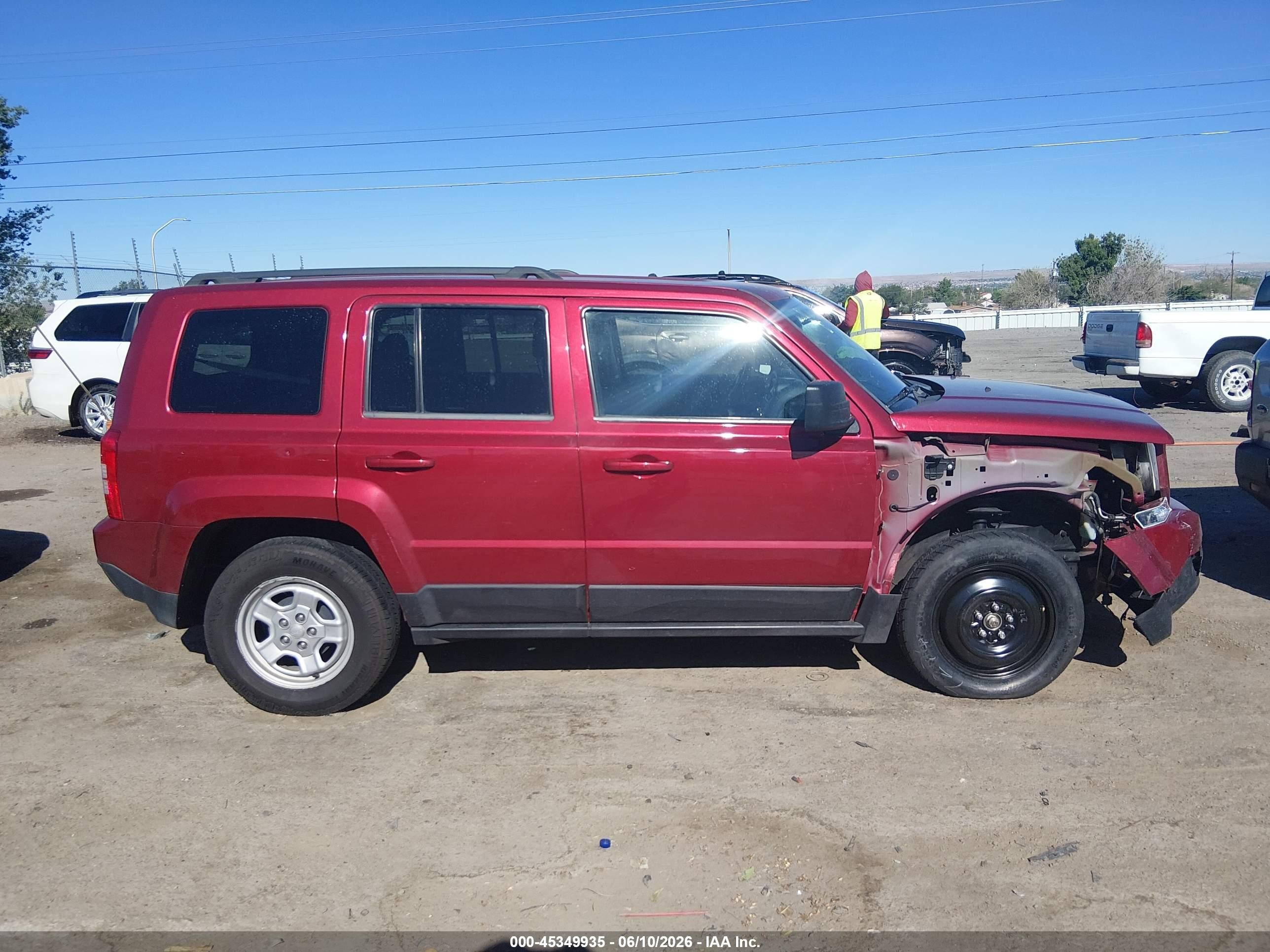 2014 Jeep Patriot Sport Burgundy vin: 1C4NJPBB6ED789796