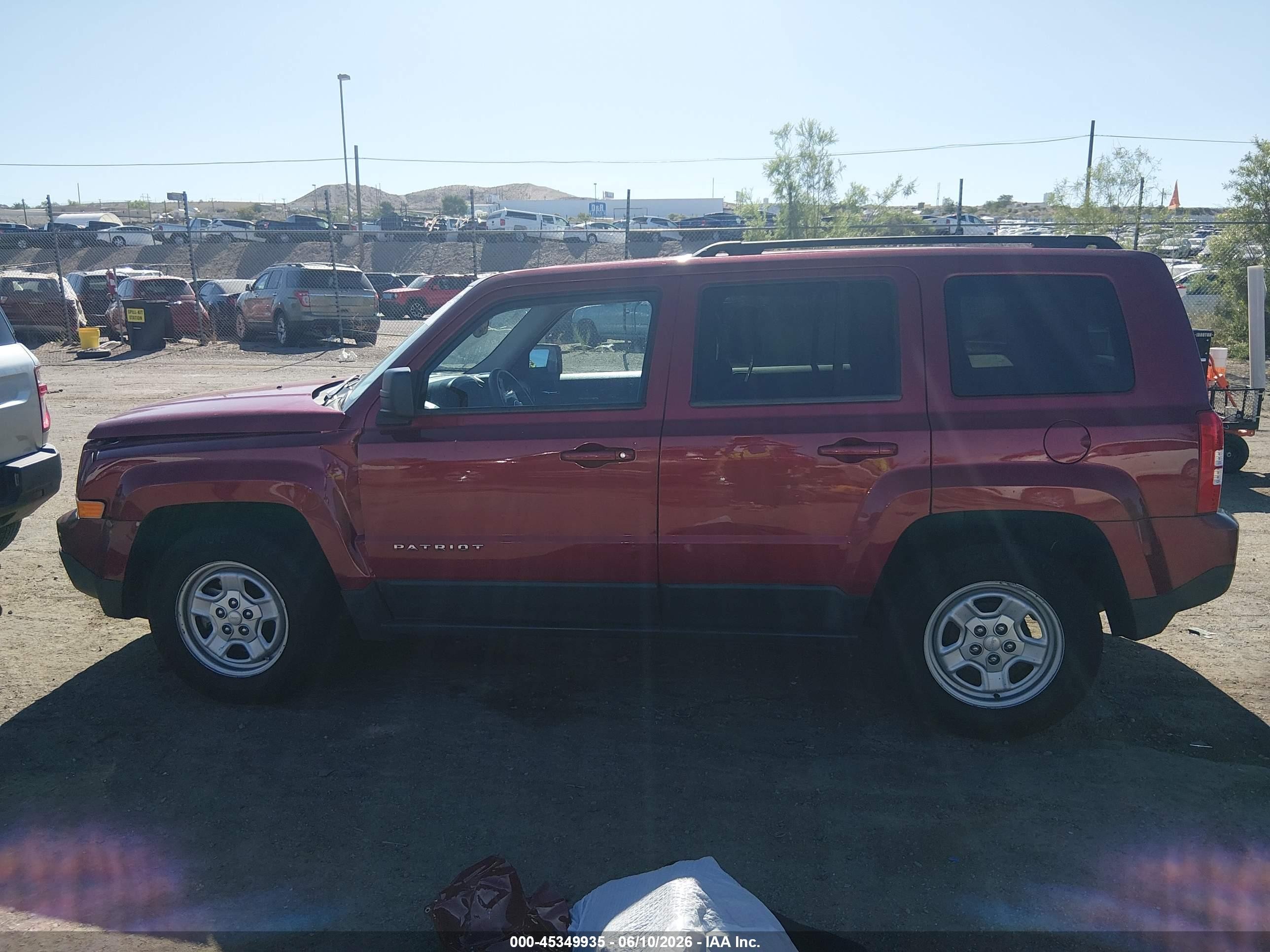 2014 Jeep Patriot Sport Burgundy vin: 1C4NJPBB6ED789796