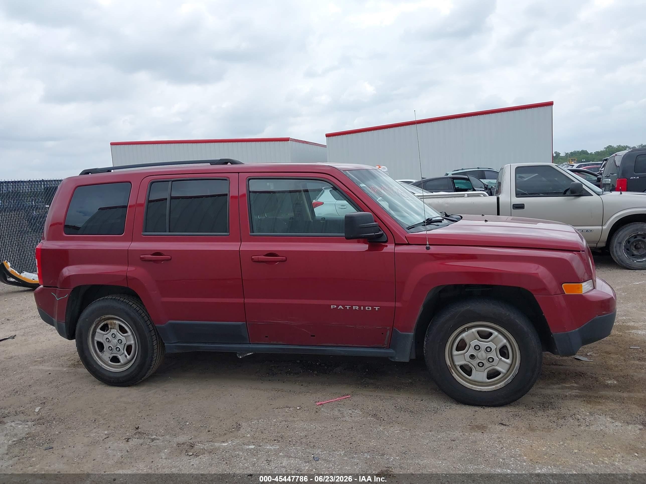 2014 Jeep Patriot Sport Red vin: 1C4NJPBB6ED927269