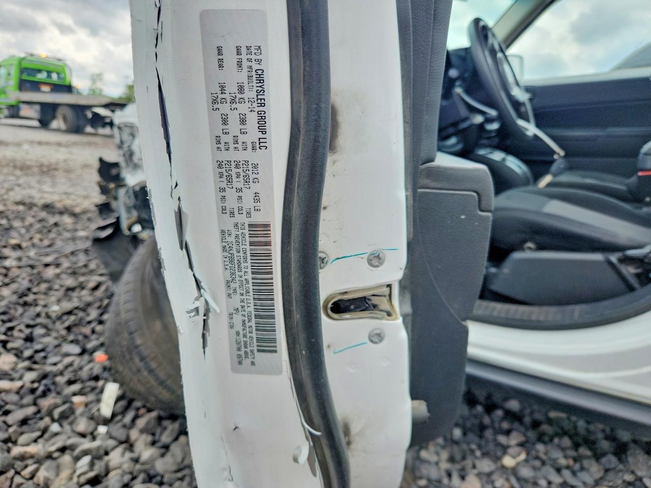2015 Jeep Patriot Sport White vin: 1C4NJPBB6FD236342