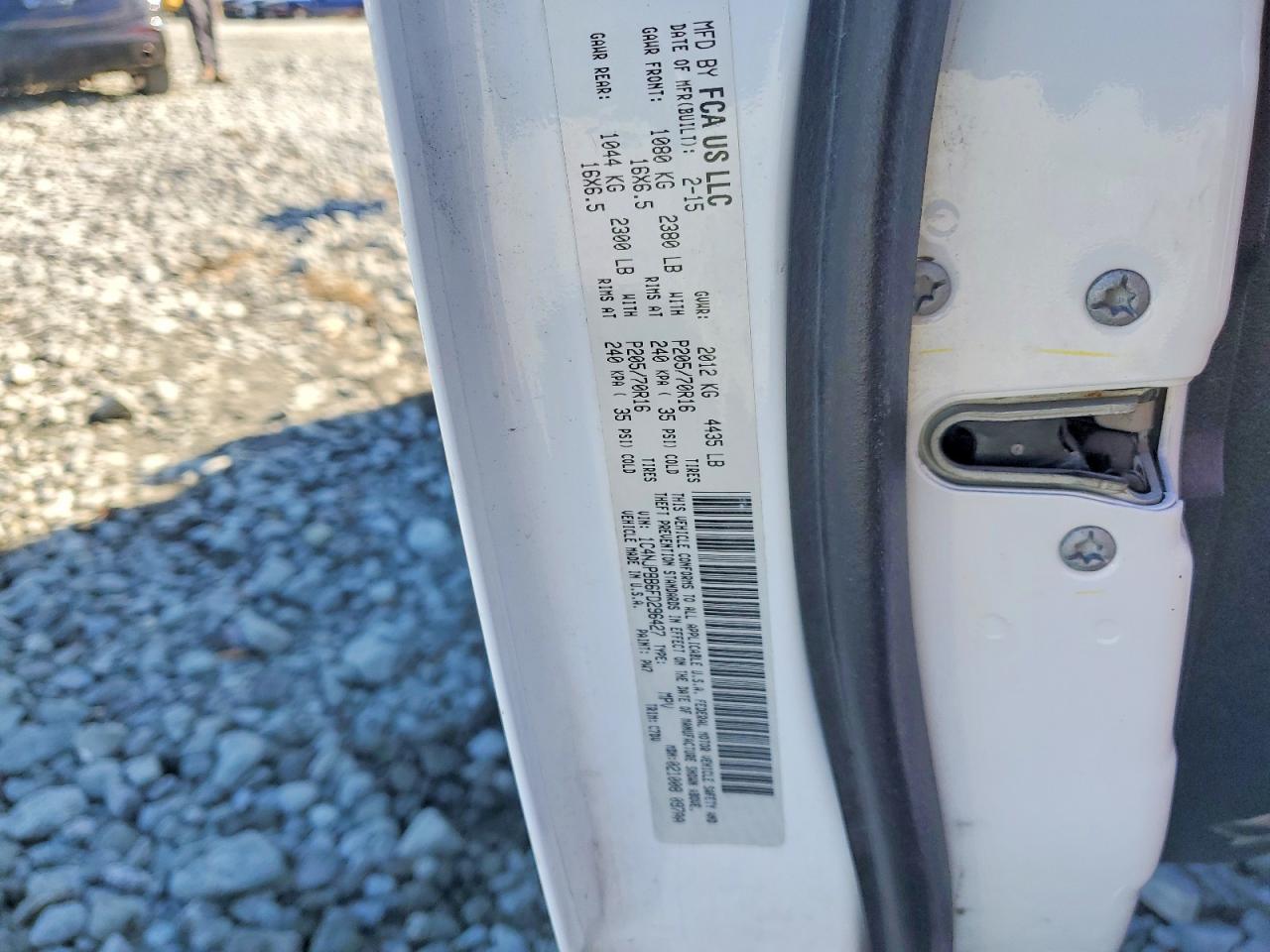 2015 Jeep Patriot Sport White vin: 1C4NJPBB6FD296427