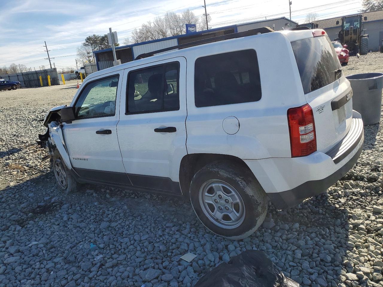 2015 Jeep Patriot Sport White vin: 1C4NJPBB6FD296427