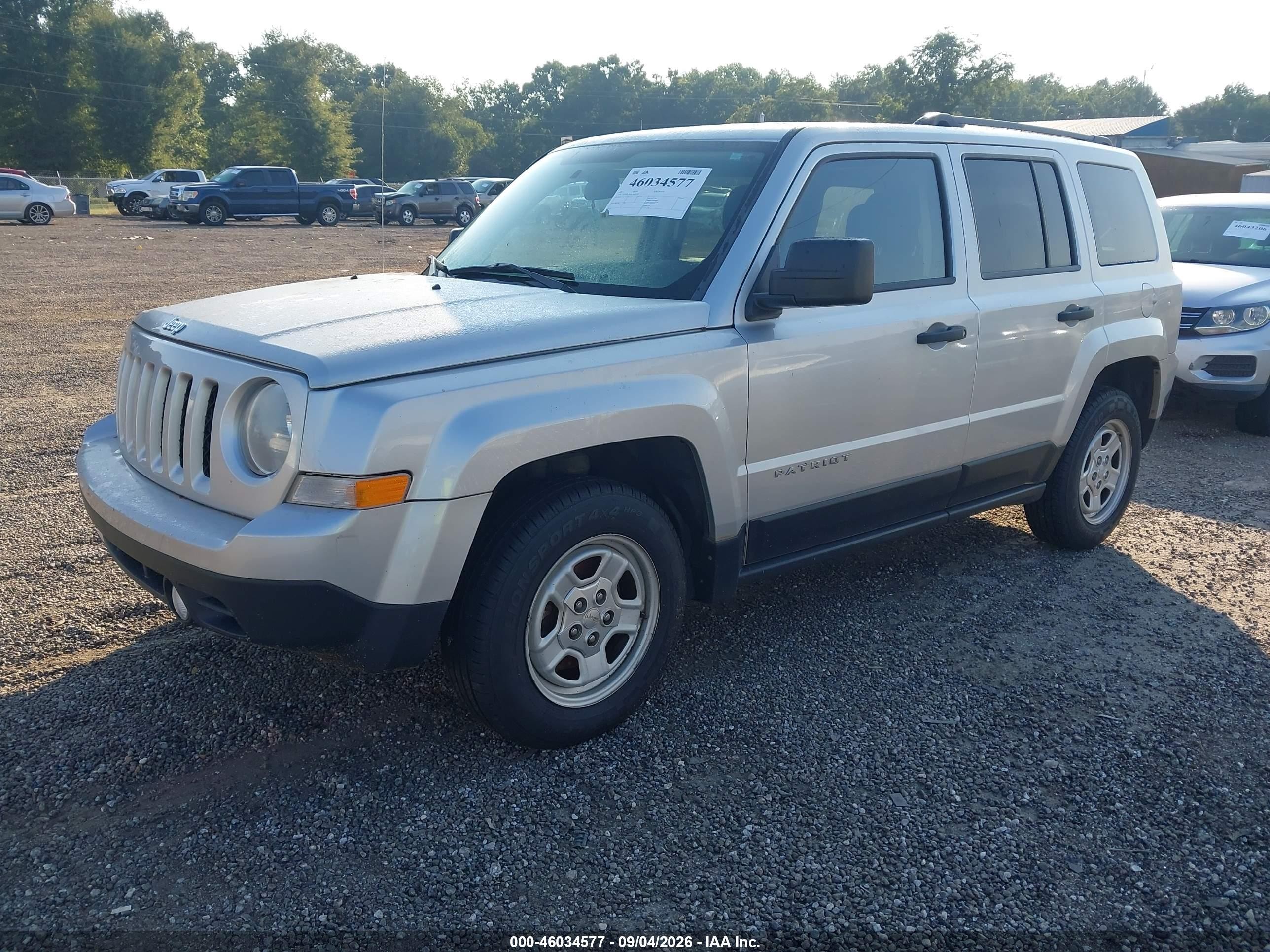 2012 Jeep Patriot Sport Серебряный vin: 1C4NJPBB7CD649110