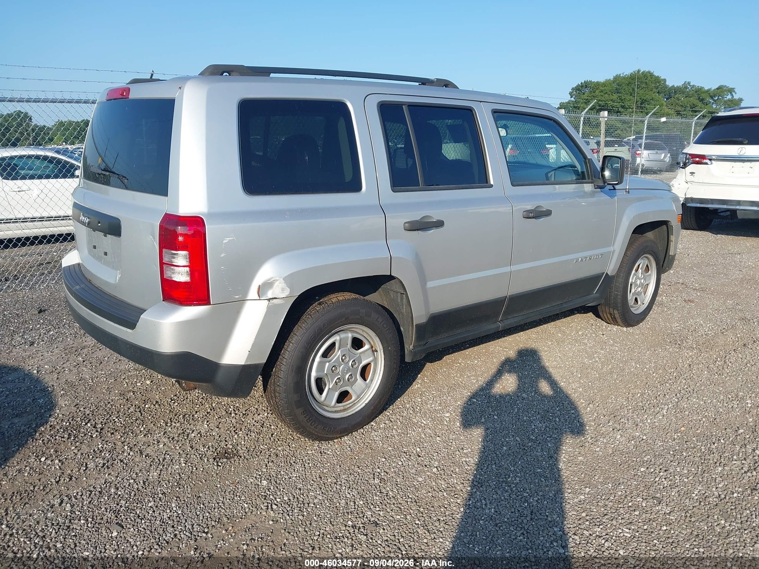 2012 Jeep Patriot Sport Серебряный vin: 1C4NJPBB7CD649110