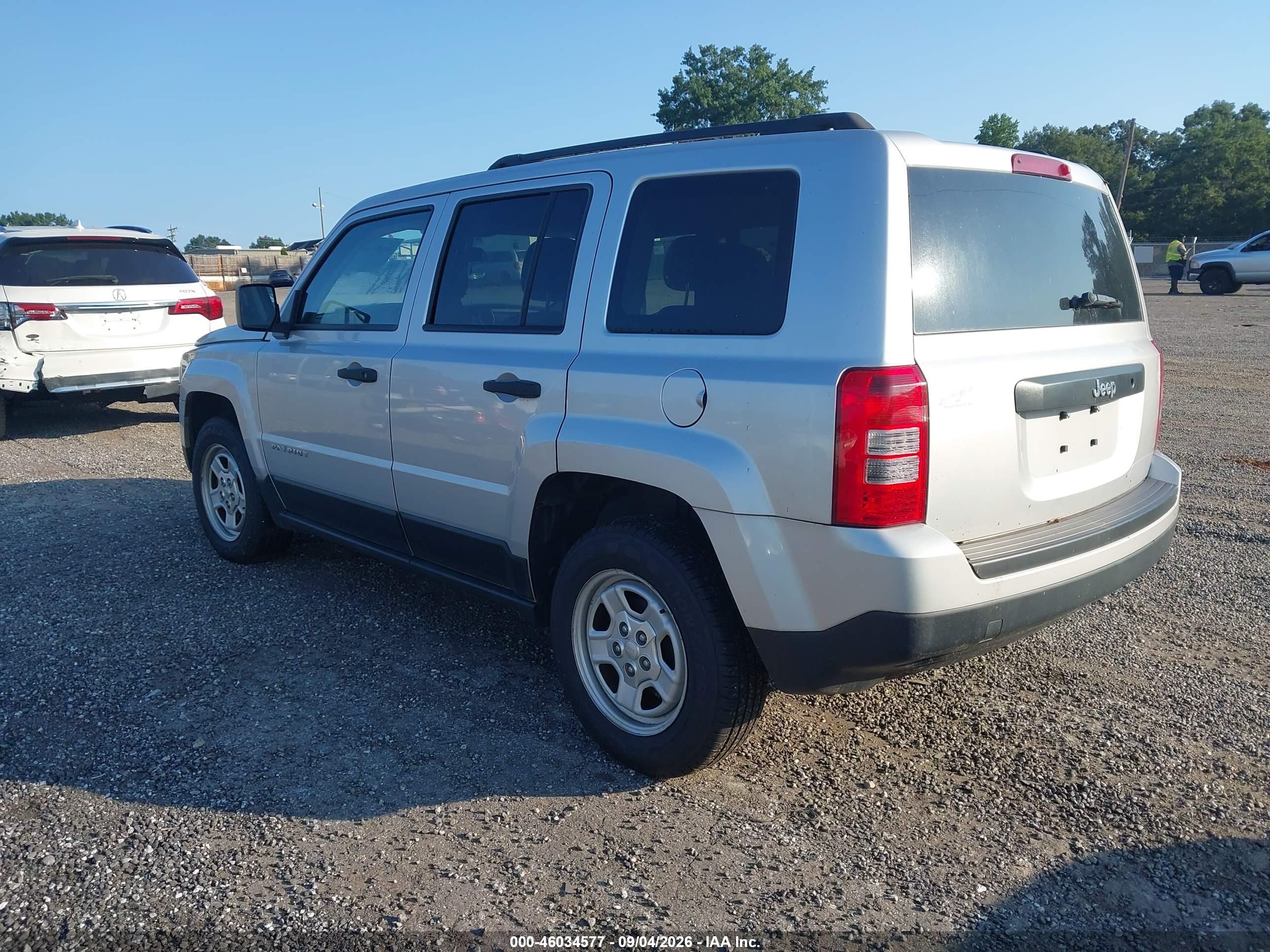 2012 Jeep Patriot Sport Серебряный vin: 1C4NJPBB7CD649110