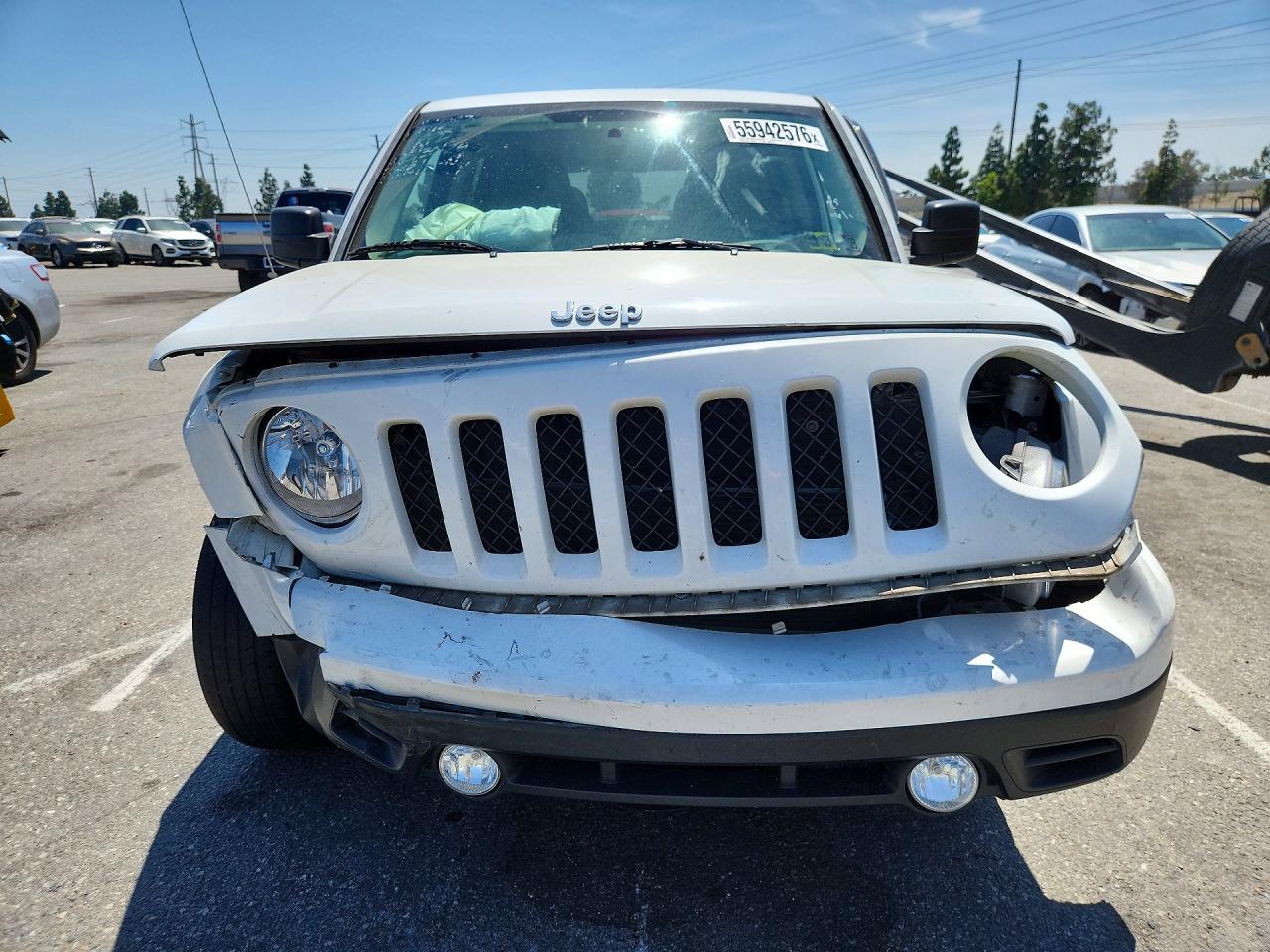 2014 Jeep Patriot Sport White vin: 1C4NJPBB7ED859287