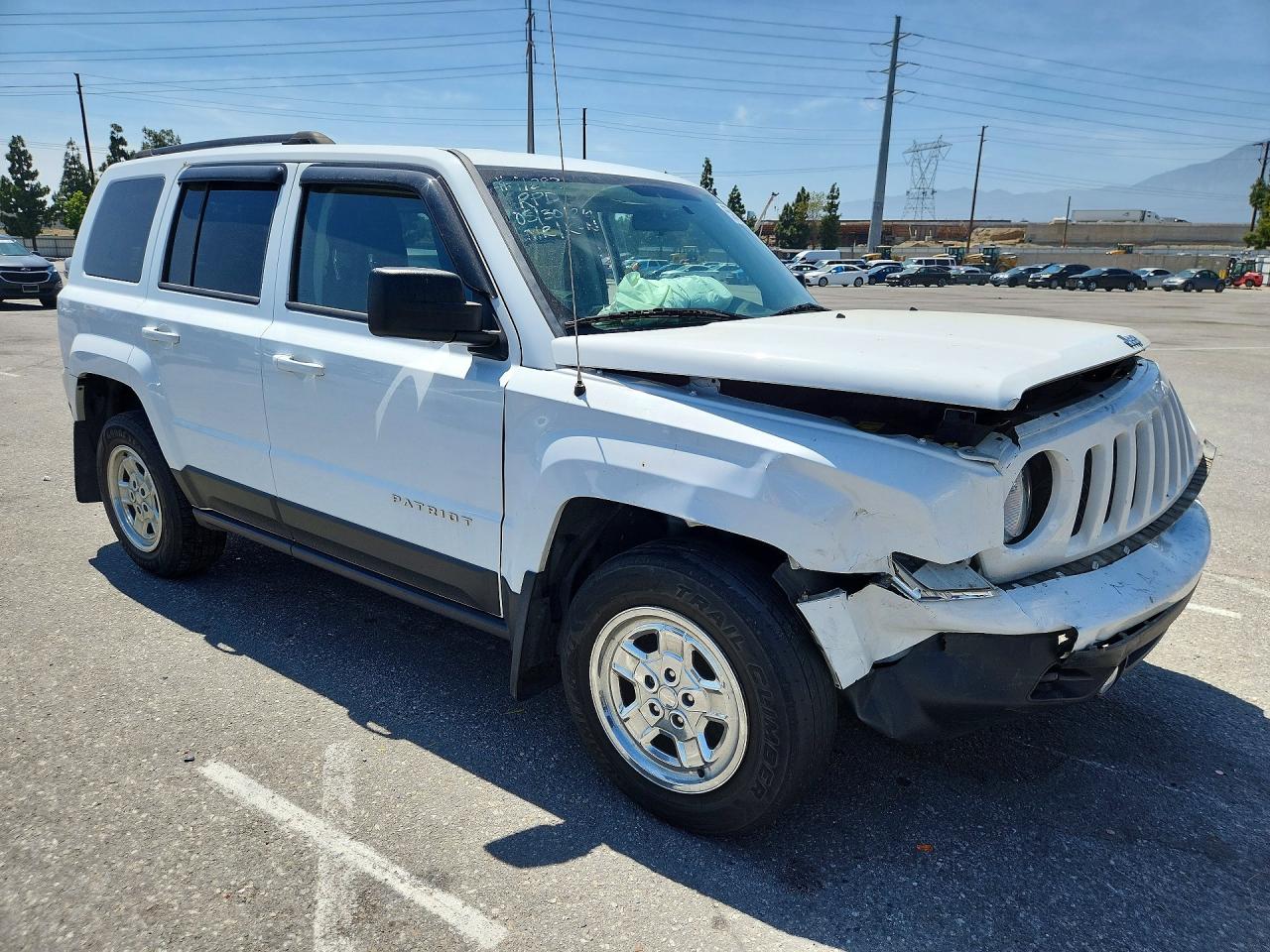 2014 Jeep Patriot Sport White vin: 1C4NJPBB7ED859287