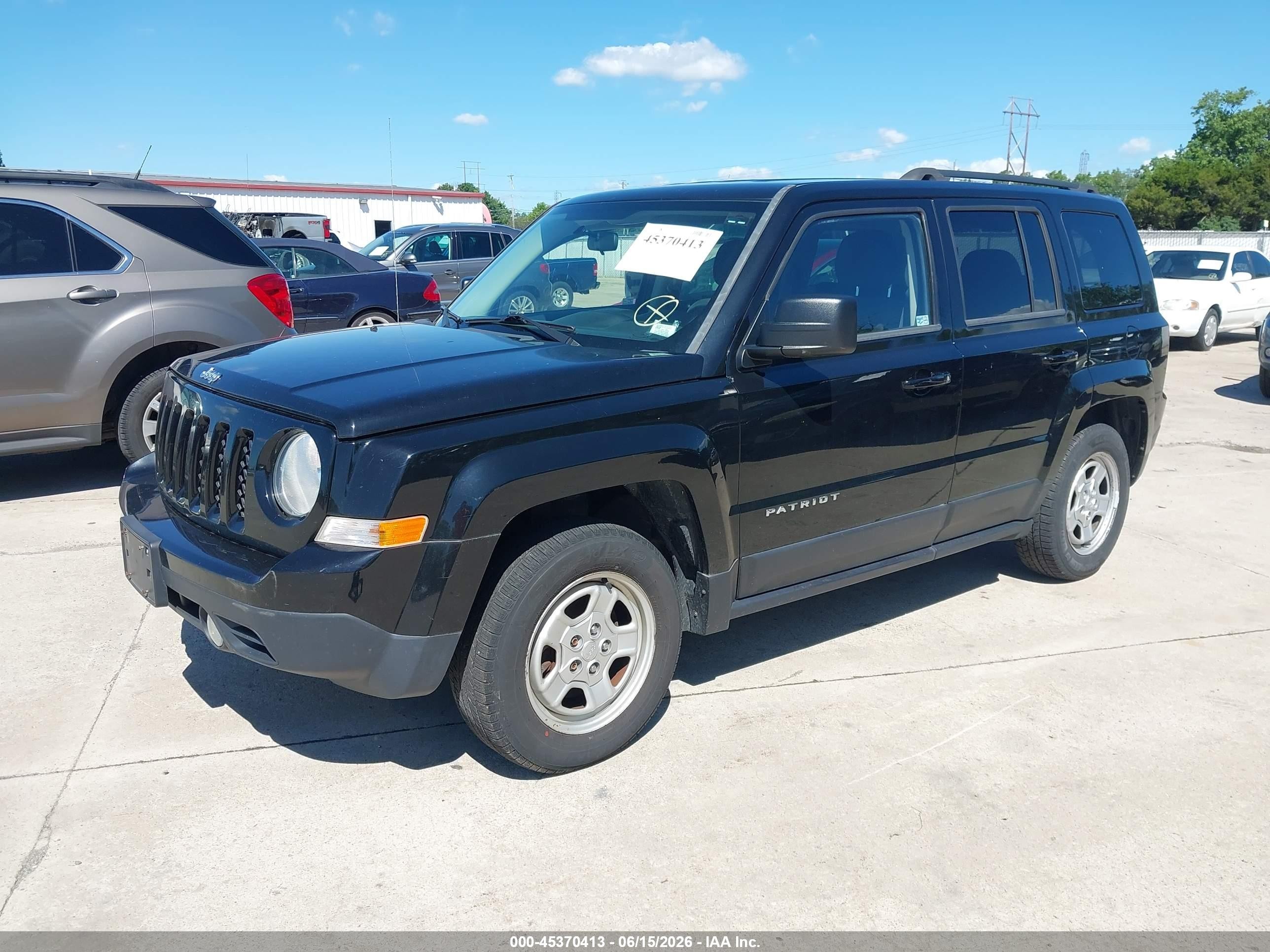 2015 Jeep Patriot Sport Black vin: 1C4NJPBB7FD164356