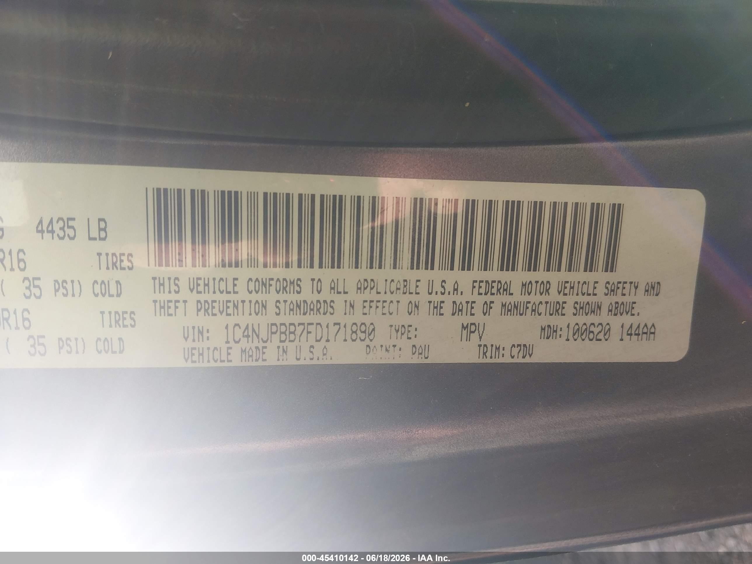2015 Jeep Patriot Sport Gray vin: 1C4NJPBB7FD171890