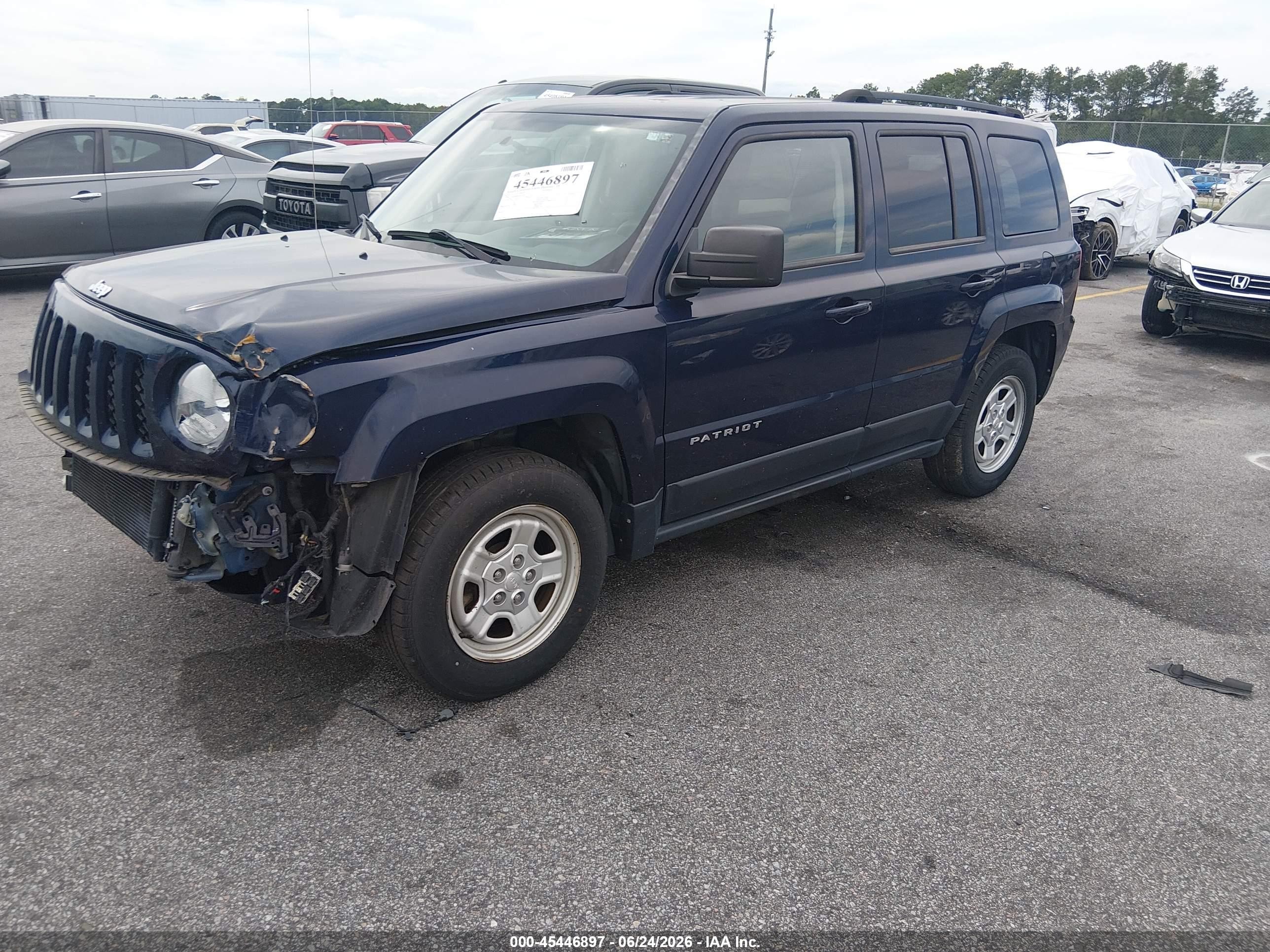 2015 Jeep Patriot Sport Blue vin: 1C4NJPBB7FD349118