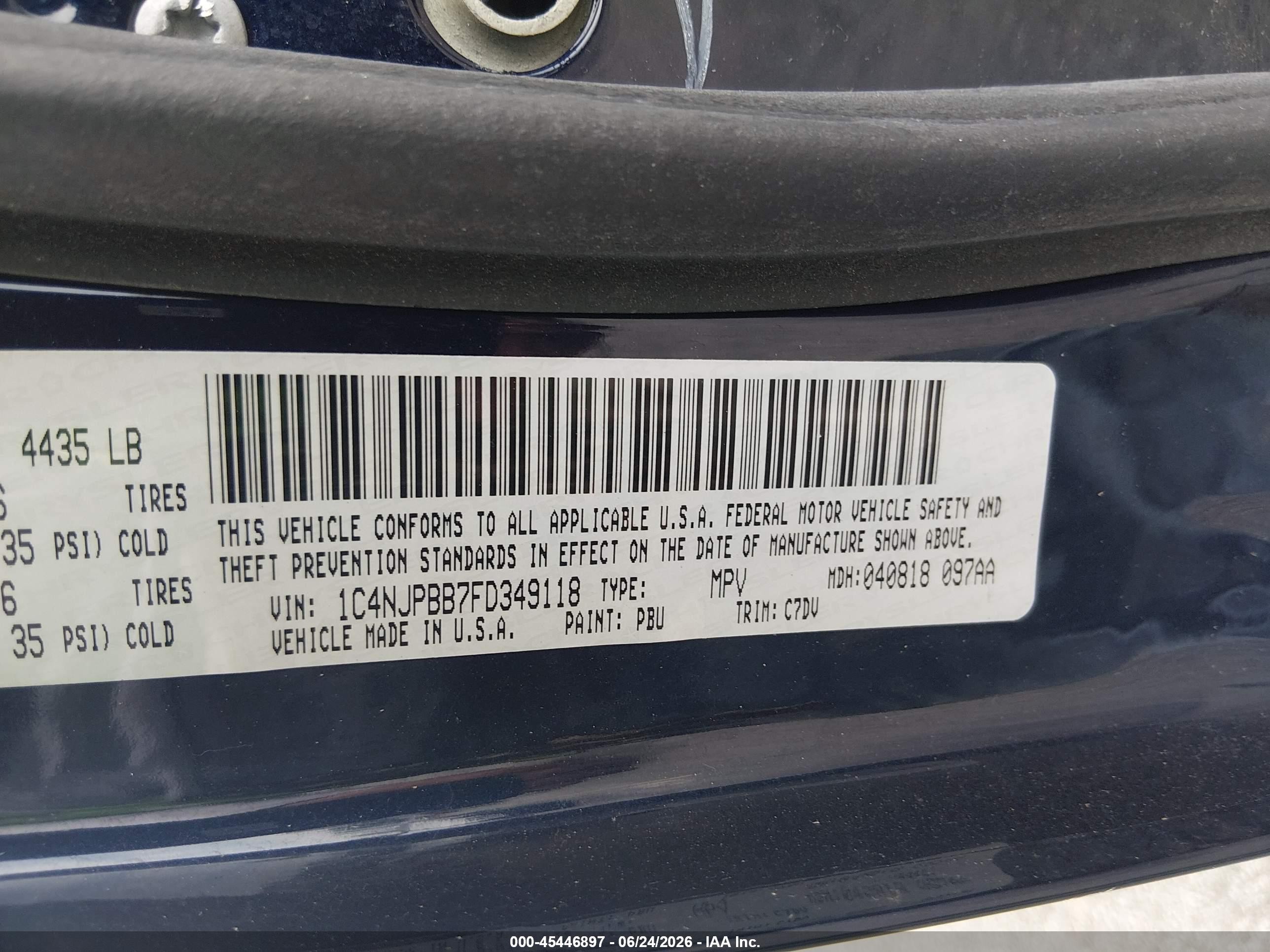2015 Jeep Patriot Sport Blue vin: 1C4NJPBB7FD349118