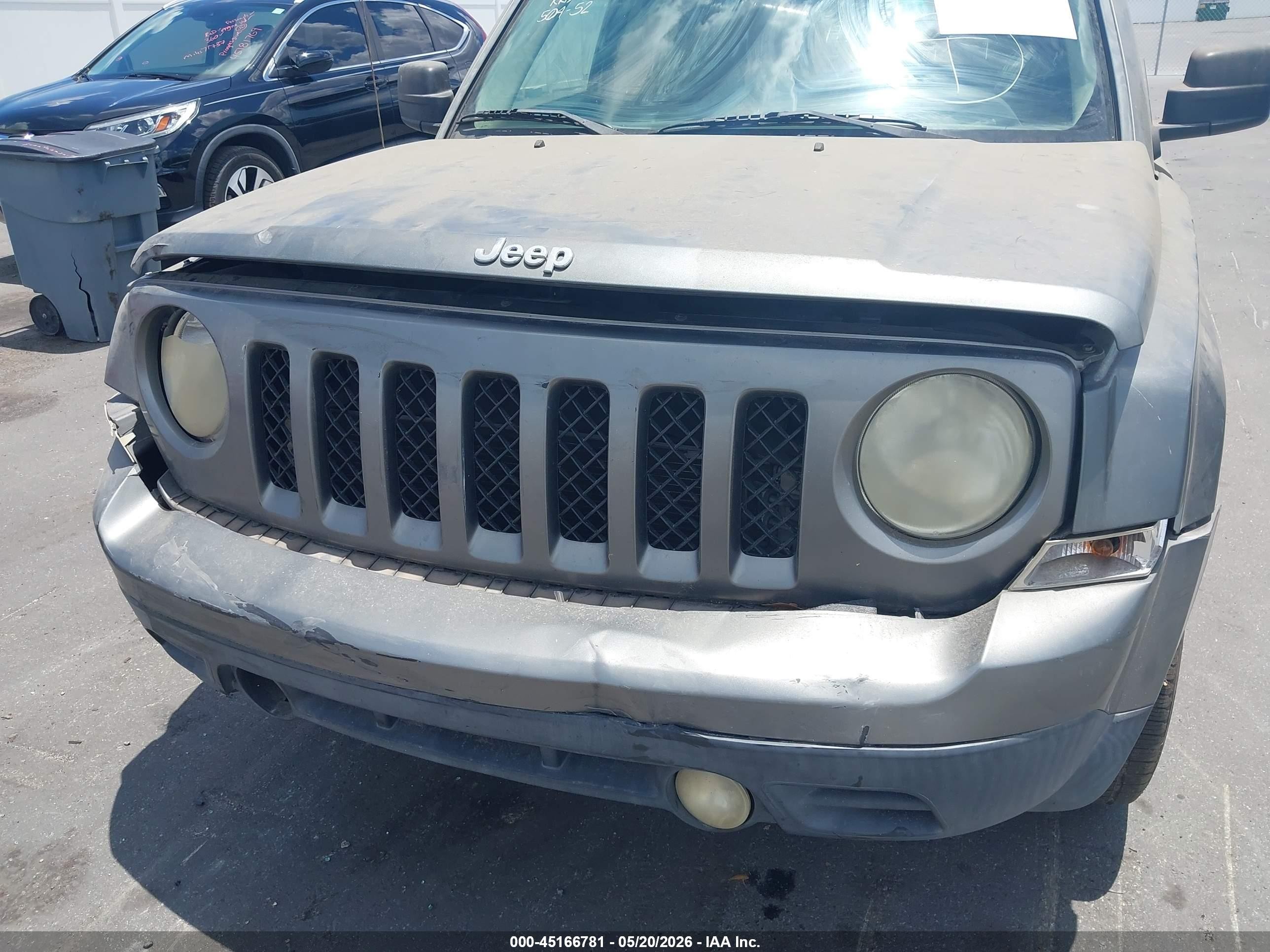 2012 Jeep Patriot Sport Gray vin: 1C4NJPBB8CD539165